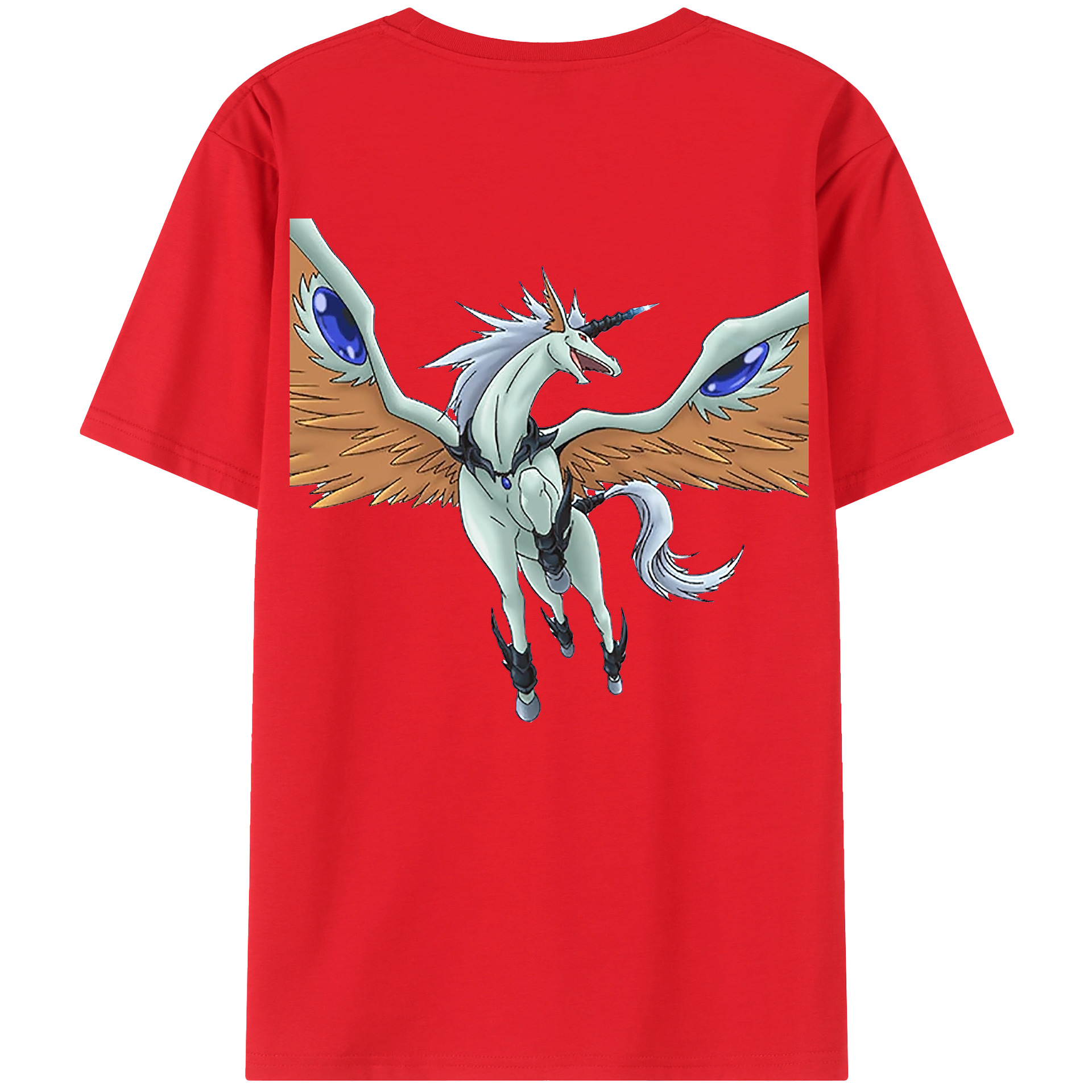 （画像用） 遊☆戯☆王 Yu-Gi-Oh! 綿100％ メンズ半袖Tシャツ（バックプリント） 通気性