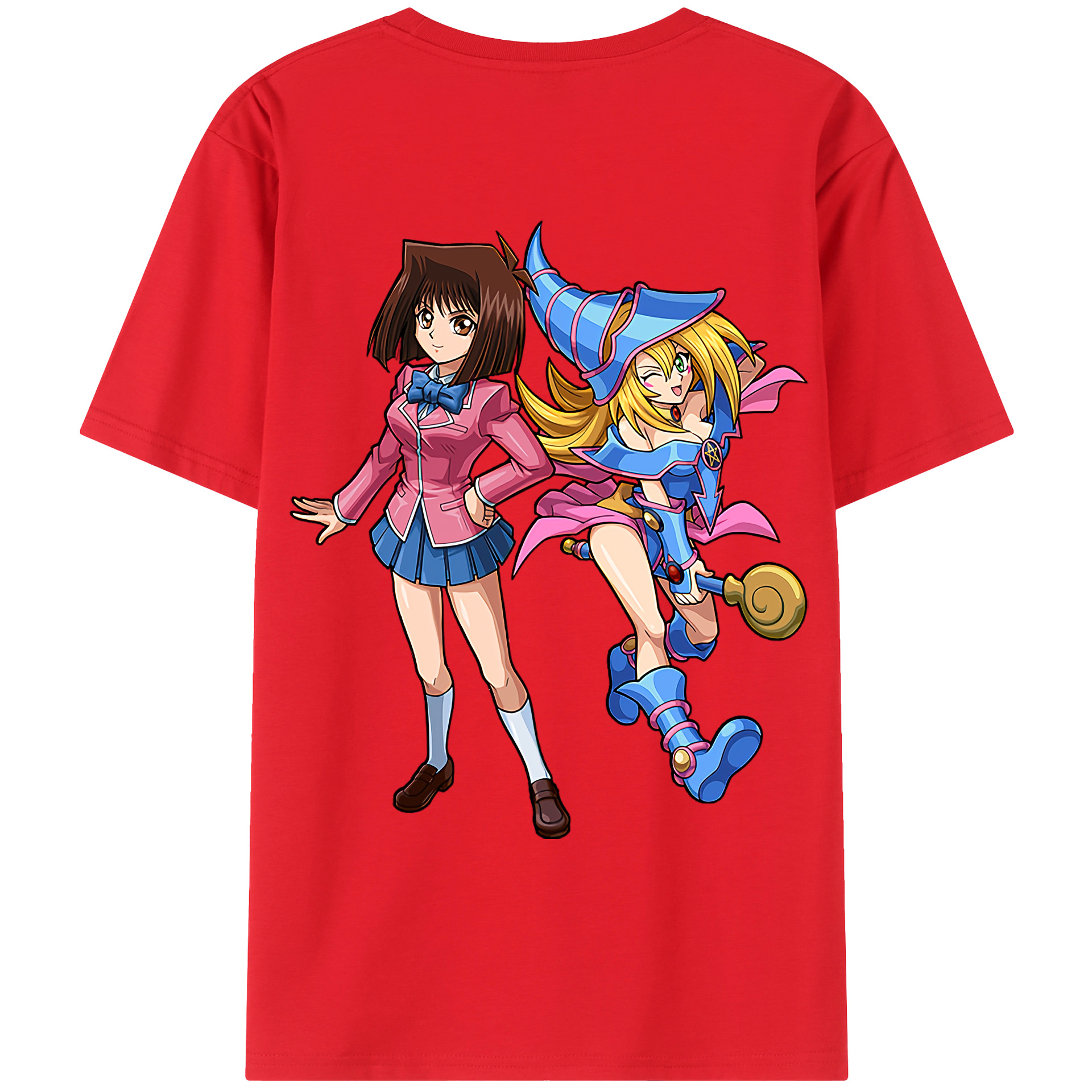 （画像用） 遊☆戯☆王 Yu-Gi-Oh! 綿100％ メンズ半袖Tシャツ（バックプリント） 通気性