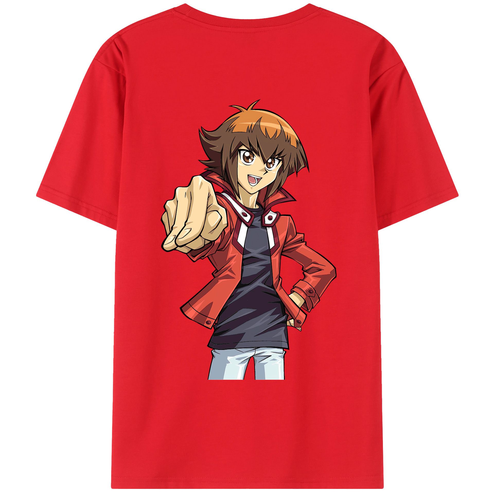 （画像用） 遊☆戯☆王 Yu-Gi-Oh! 綿100％ メンズ半袖Tシャツ（バックプリント） 通気性