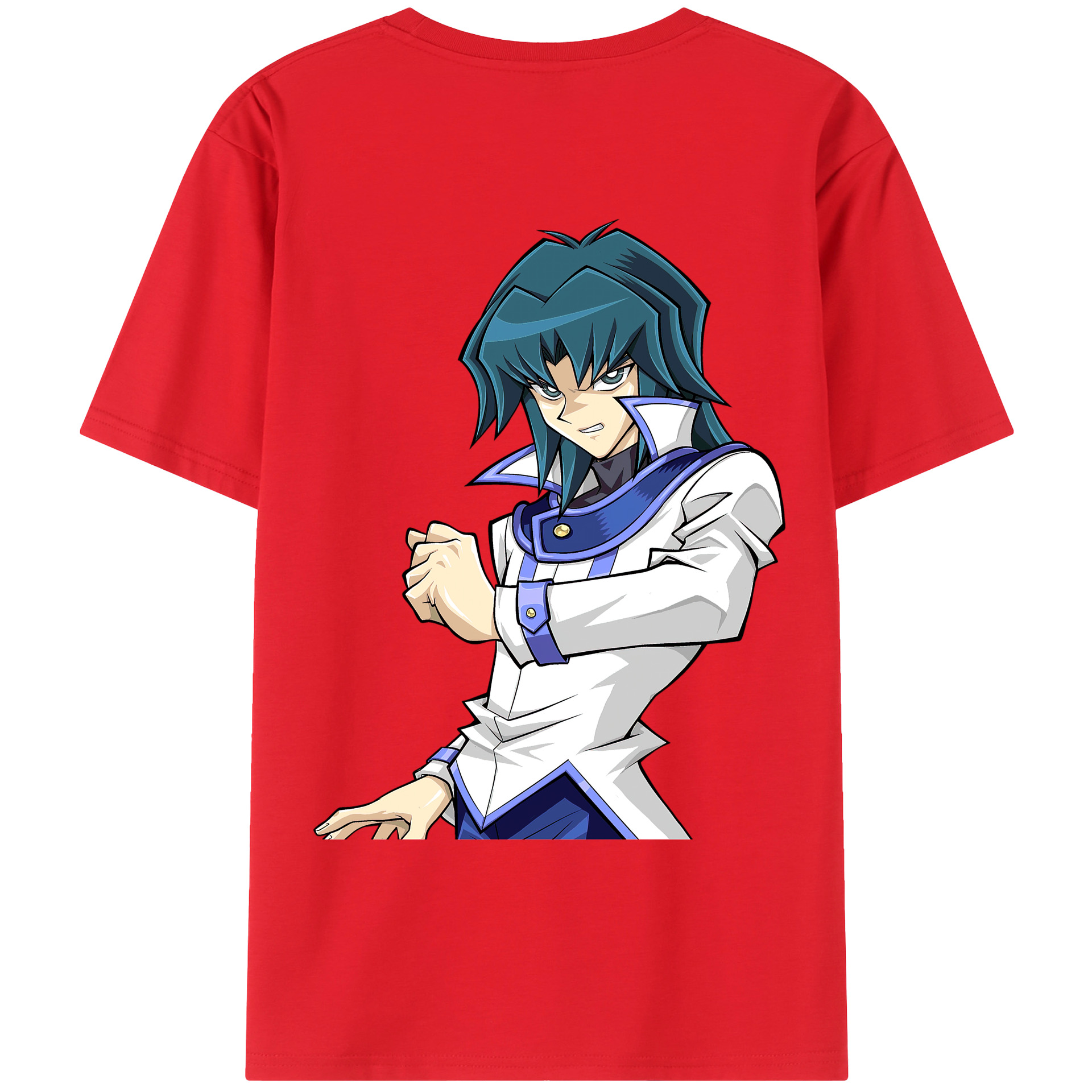 （画像用） 遊☆戯☆王 Yu-Gi-Oh! 綿100％ メンズ半袖Tシャツ（バックプリント） 通気性