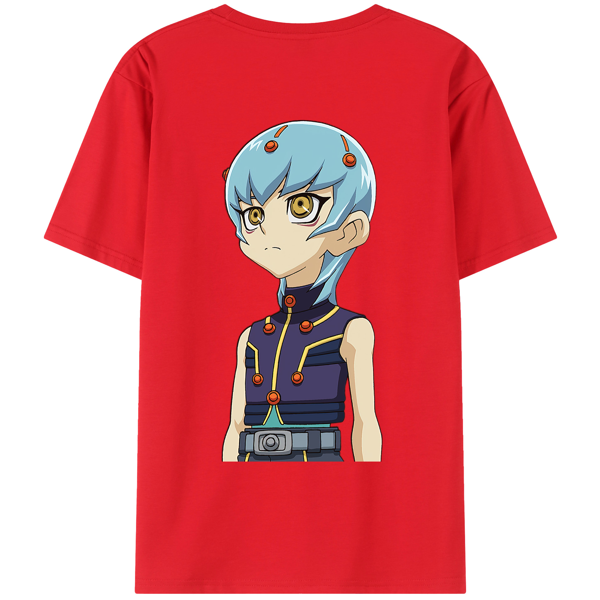 （画像用） 遊☆戯☆王 Yu-Gi-Oh! 綿100％ メンズ半袖Tシャツ（バックプリント） 通気性