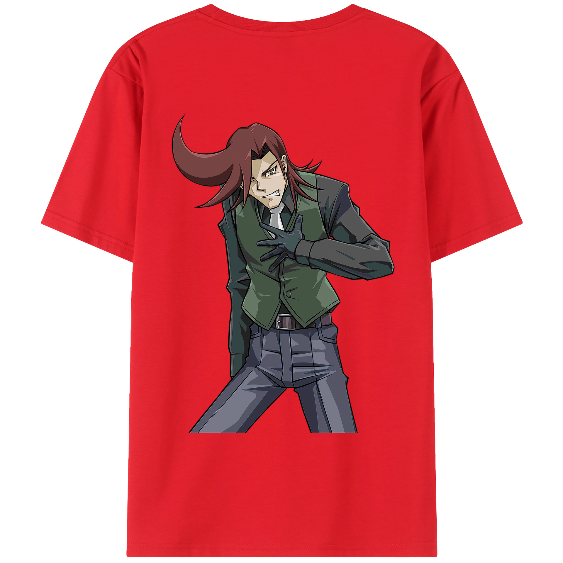 （画像用） 遊☆戯☆王 Yu-Gi-Oh! 綿100％ メンズ半袖Tシャツ（バックプリント） 通気性