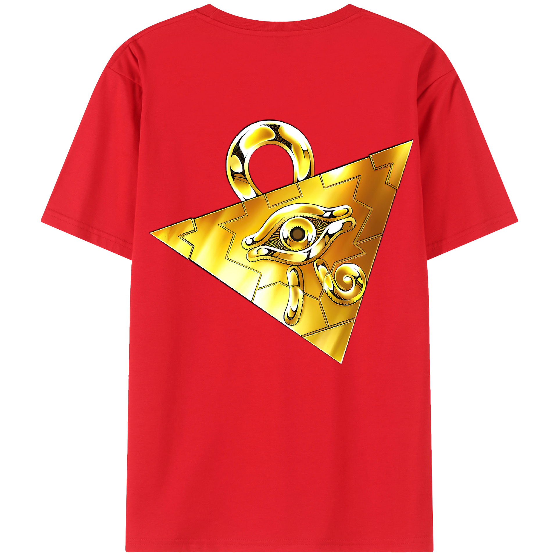 （画像用） 遊☆戯☆王 Yu-Gi-Oh! 綿100％ メンズ半袖Tシャツ（バックプリント） 通気性
