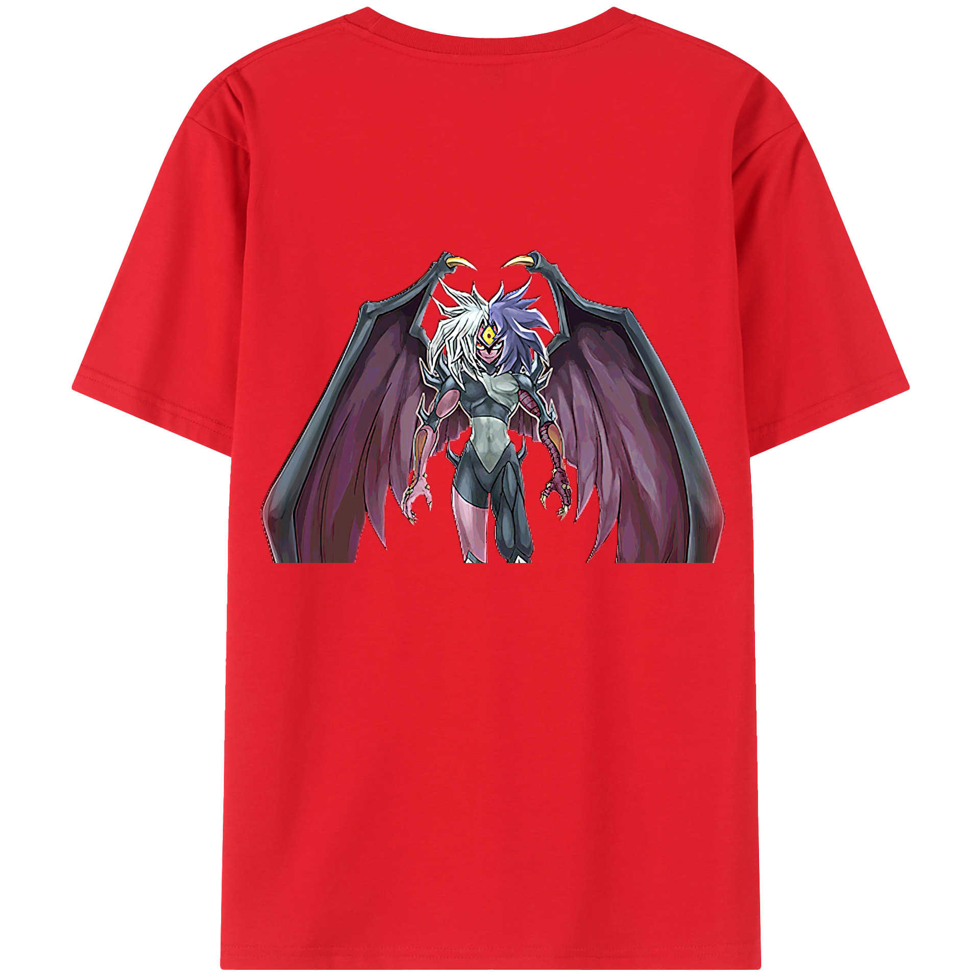 （画像用） 遊☆戯☆王 Yu-Gi-Oh! 綿100％ メンズ半袖Tシャツ（バックプリント） 通気性