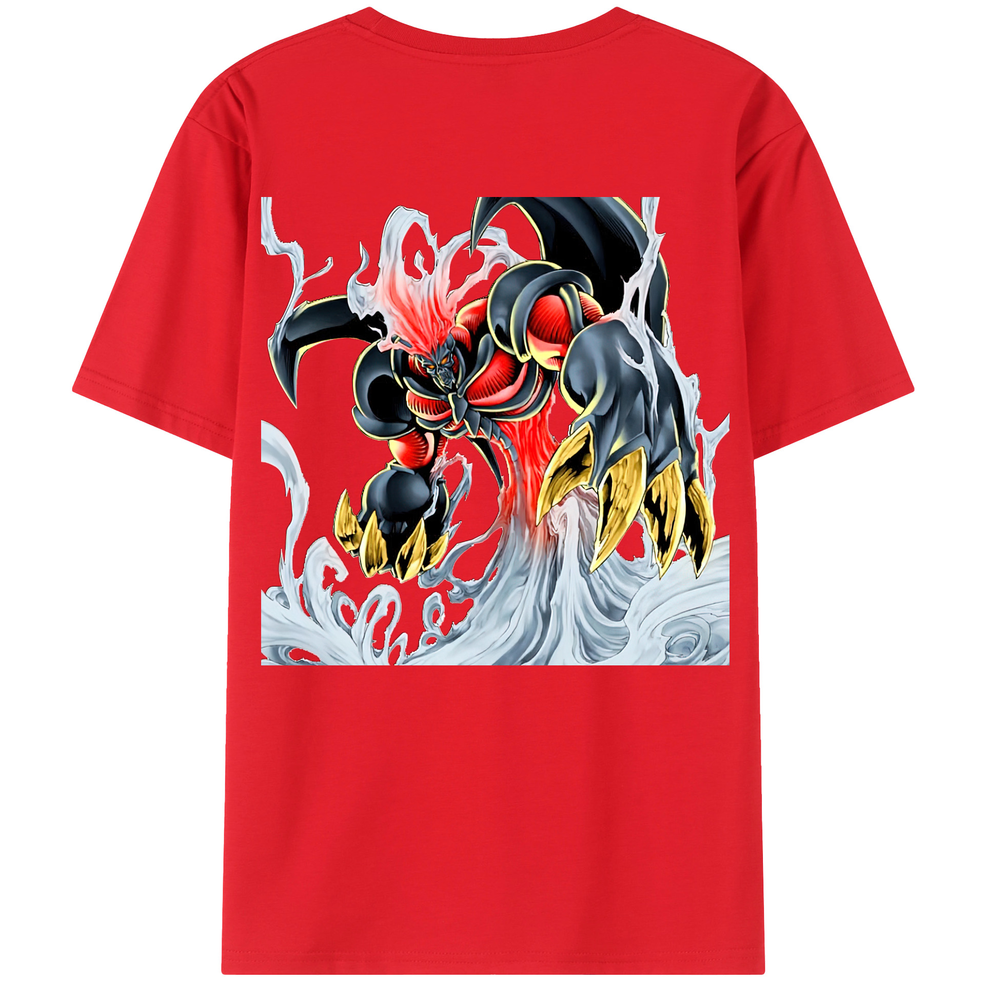 （画像用） 遊☆戯☆王 Yu-Gi-Oh! 綿100％ メンズ半袖Tシャツ（バックプリント） 通気性