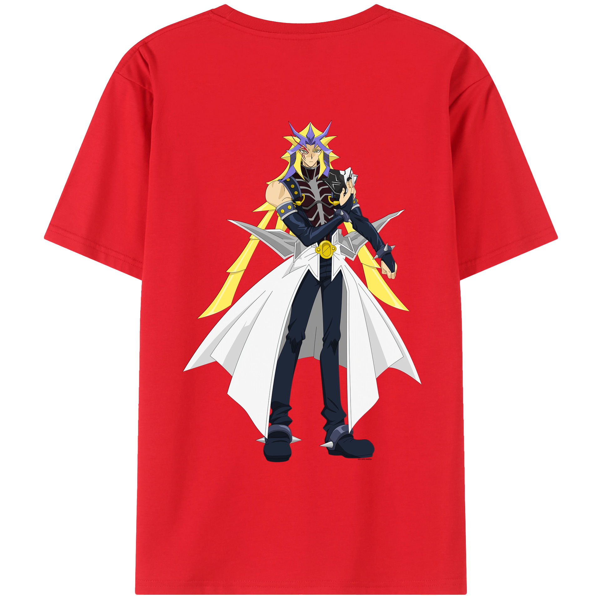 （画像用） 遊☆戯☆王 Yu-Gi-Oh! 綿100％ メンズ半袖Tシャツ（バックプリント） 通気性