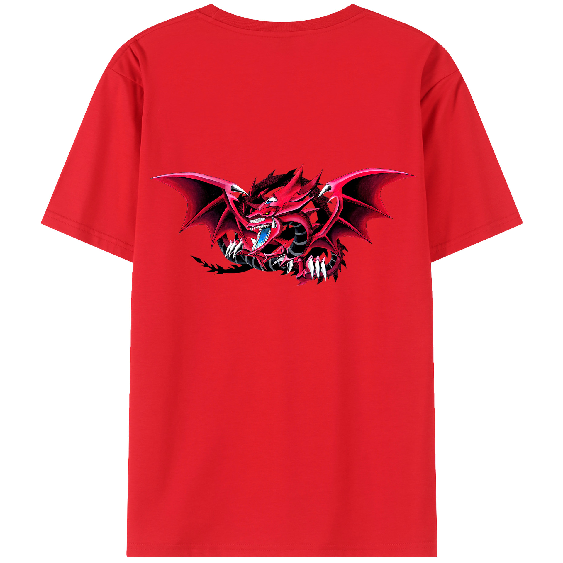 （画像用） 遊☆戯☆王 Yu-Gi-Oh! 綿100％ メンズ半袖Tシャツ（バックプリント） 通気性