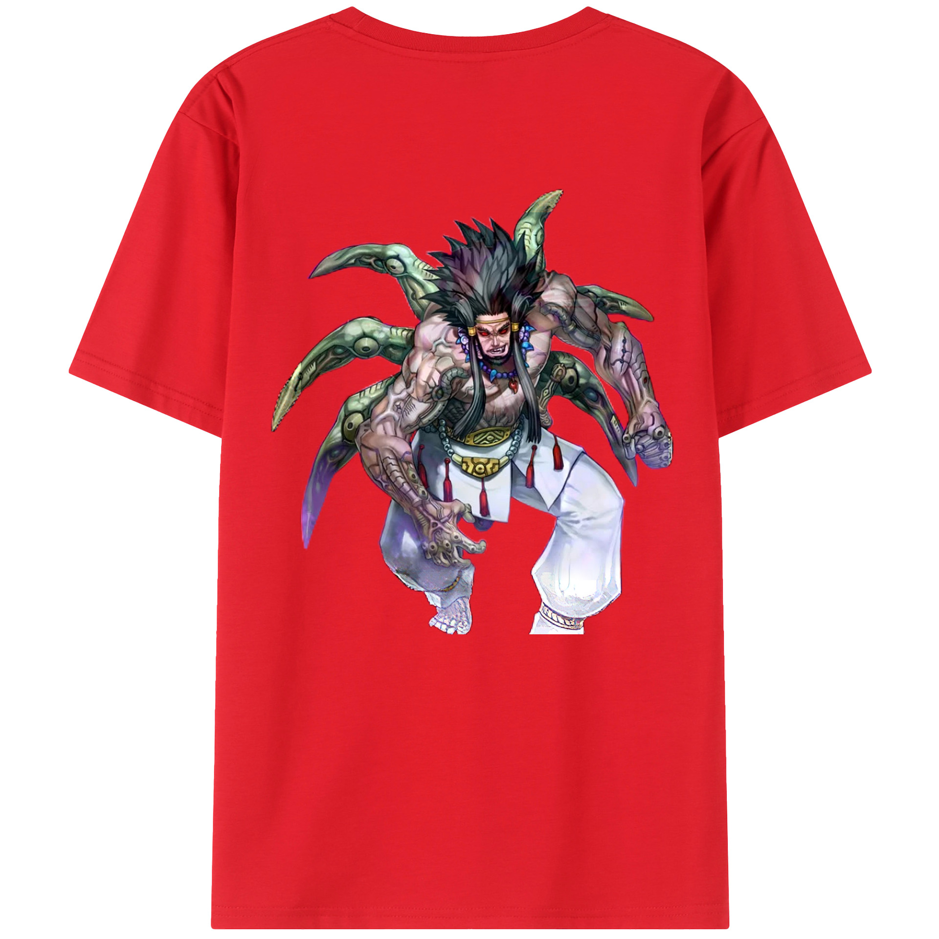 （画像用） 遊☆戯☆王 Yu-Gi-Oh! 綿100％ メンズ半袖Tシャツ（バックプリント） 通気性