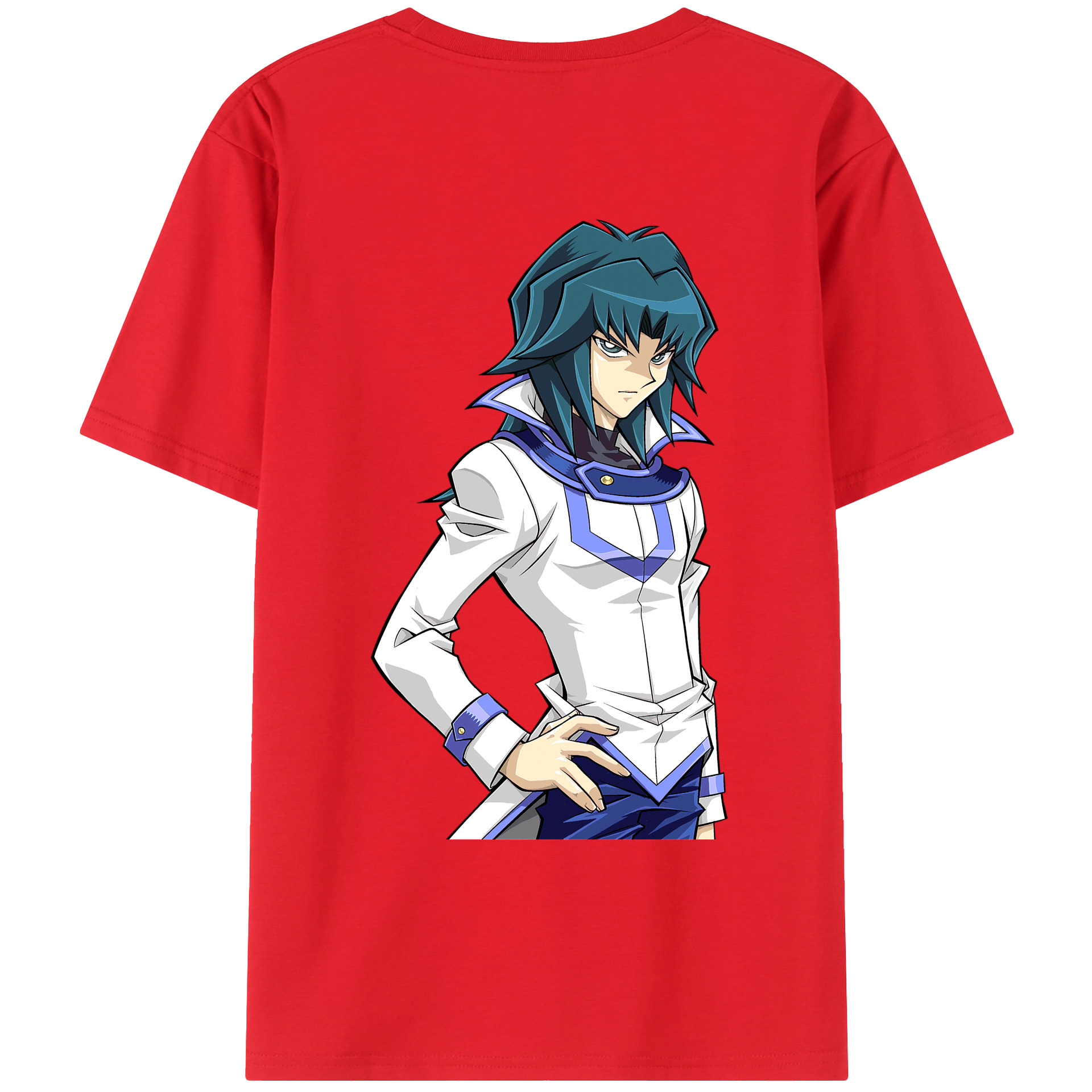 （画像用） 遊☆戯☆王 Yu-Gi-Oh! 綿100％ メンズ半袖Tシャツ（バックプリント） 通気性