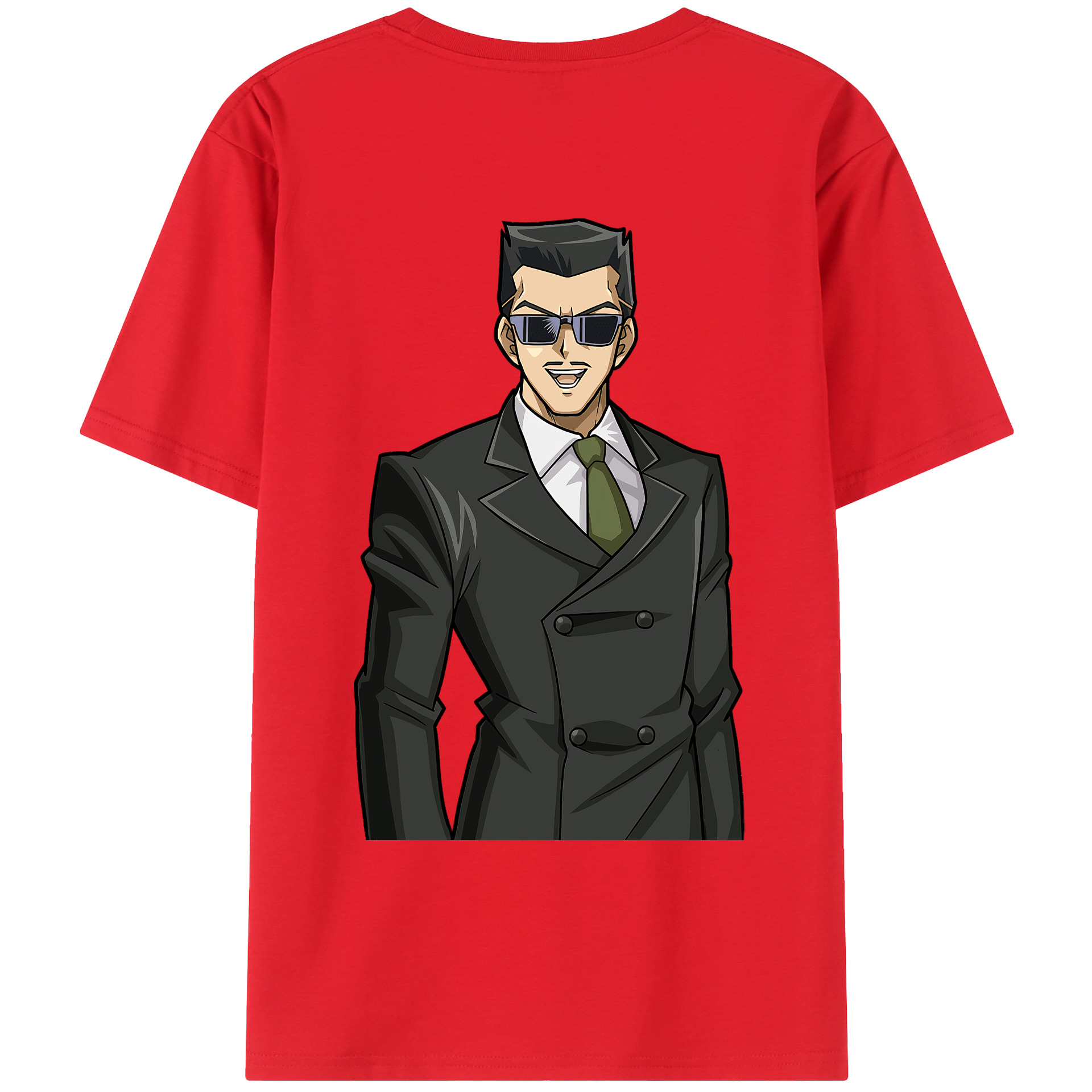 （画像用） 遊☆戯☆王 Yu-Gi-Oh! 綿100％ メンズ半袖Tシャツ（バックプリント） 通気性