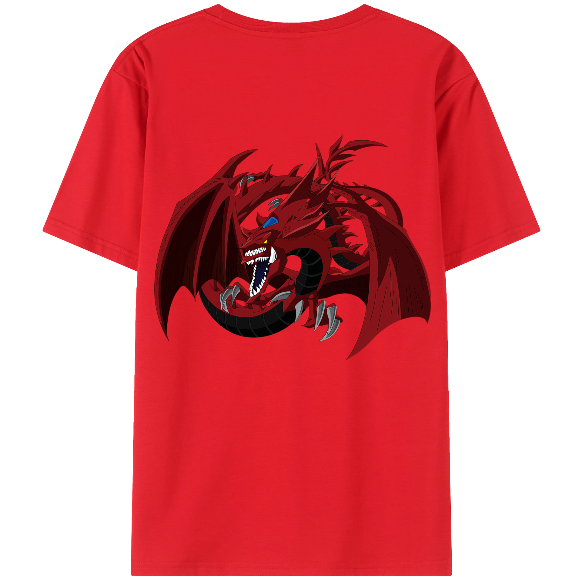 （画像用） 遊☆戯☆王 Yu-Gi-Oh! 綿100％ メンズ半袖Tシャツ（バックプリント） 通気性