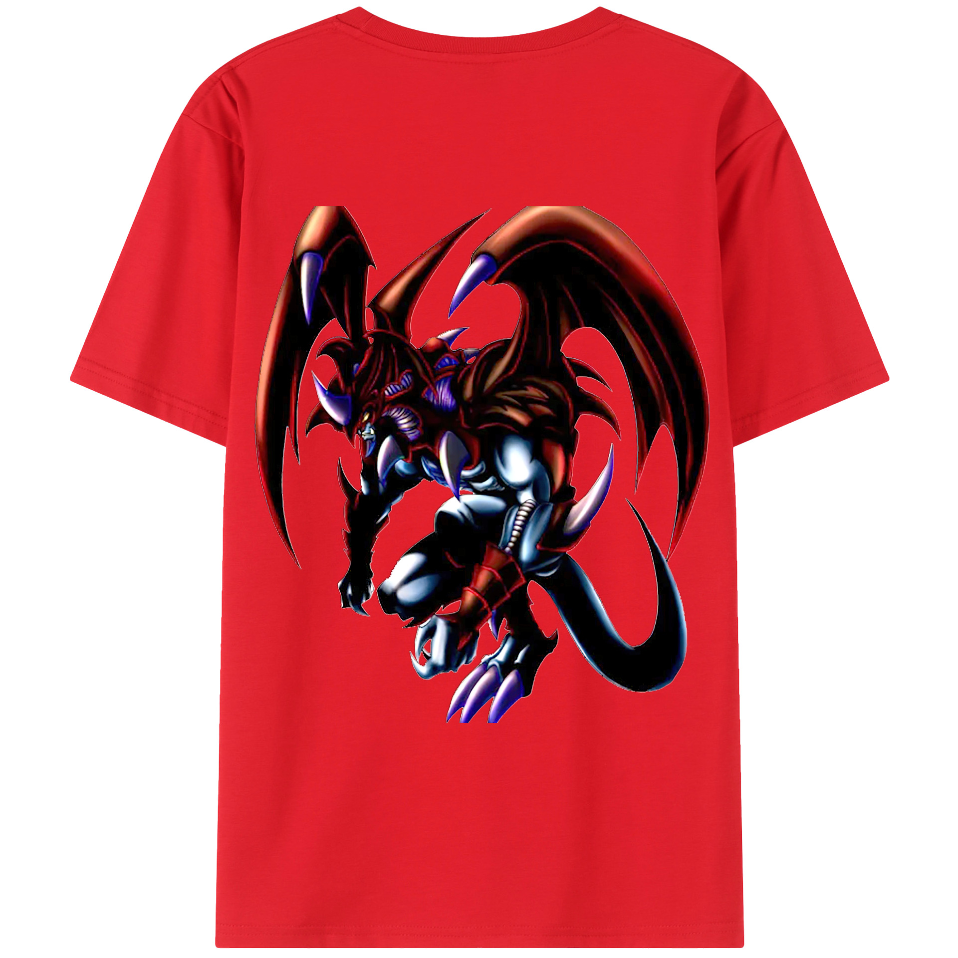 （画像用） 遊☆戯☆王 Yu-Gi-Oh! 綿100％ メンズ半袖Tシャツ（バックプリント） 通気性