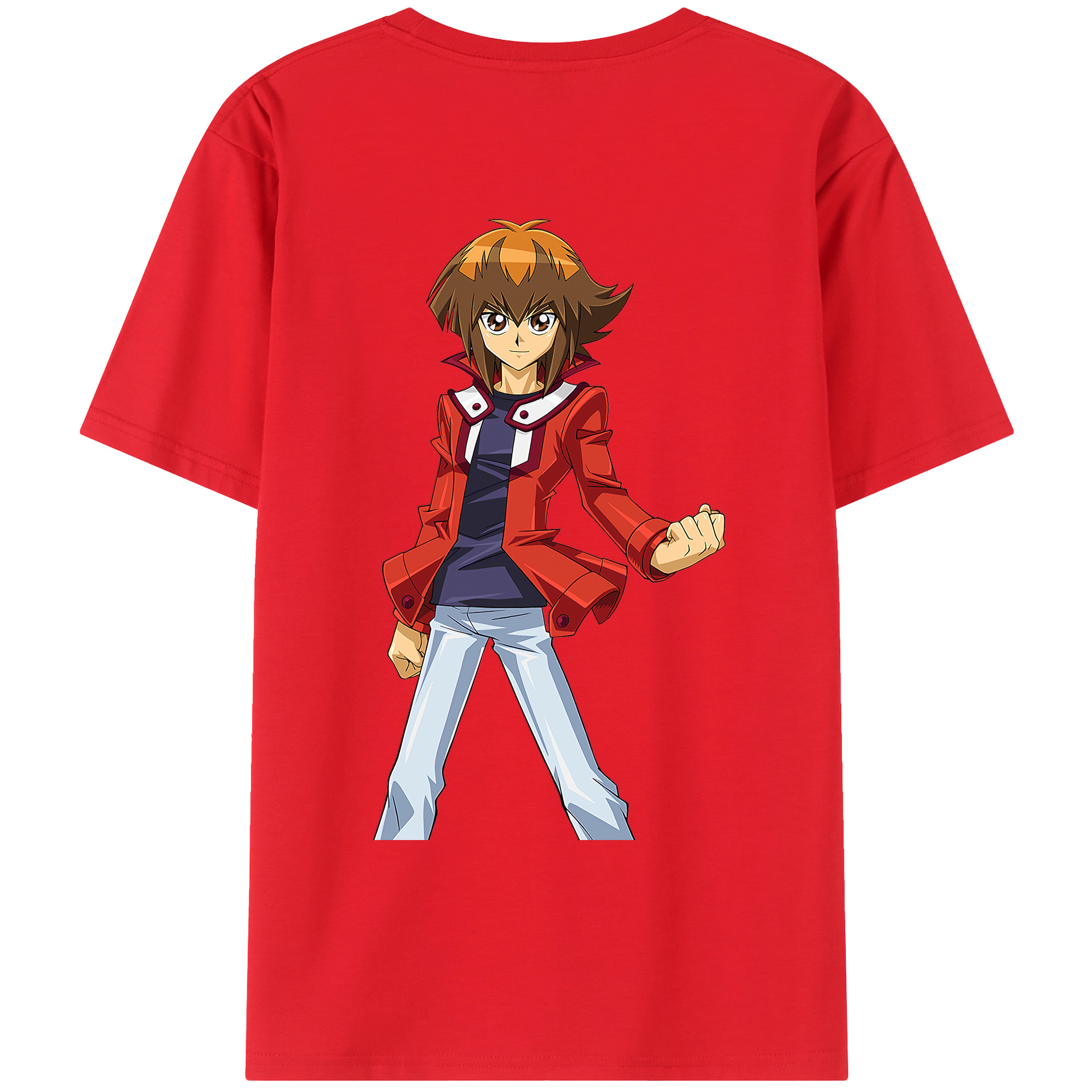 （画像用） 遊☆戯☆王 Yu-Gi-Oh! 綿100％ メンズ半袖Tシャツ（バックプリント） 通気性
