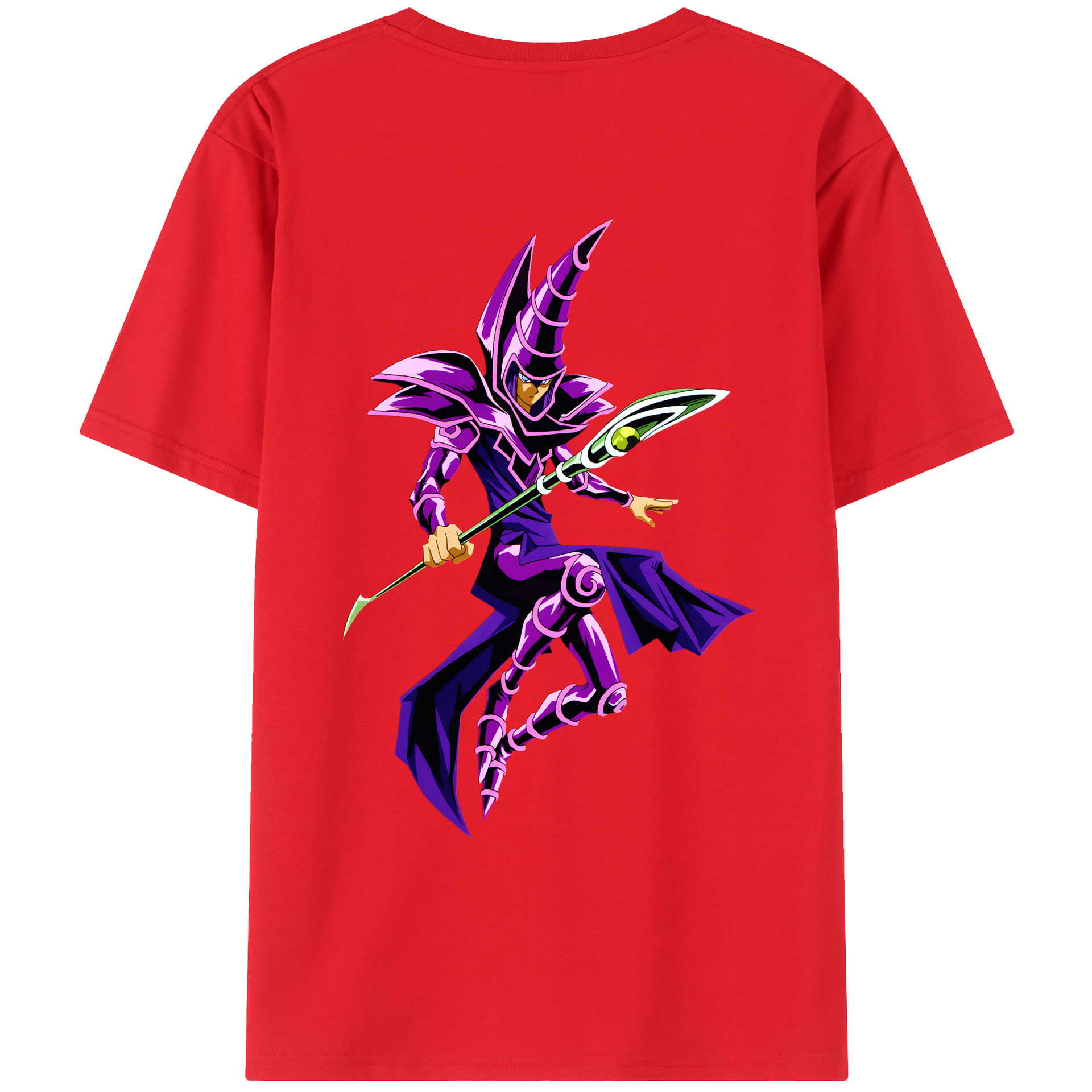 （画像用） 遊☆戯☆王 Yu-Gi-Oh! 綿100％ メンズ半袖Tシャツ（バックプリント） 通気性