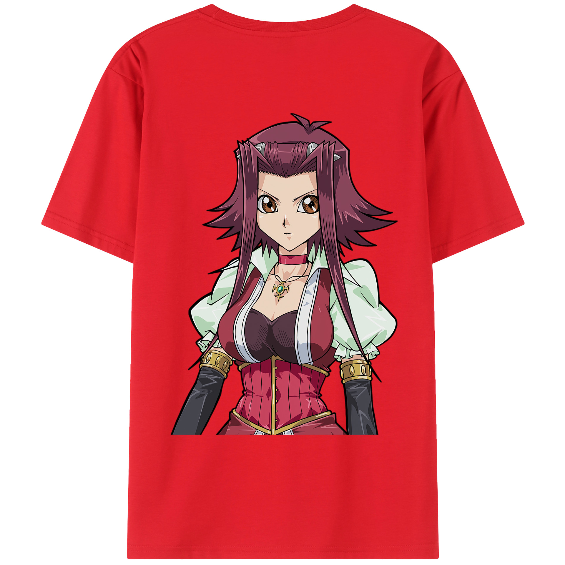 （画像用） 遊☆戯☆王 Yu-Gi-Oh! 綿100％ メンズ半袖Tシャツ（バックプリント） 通気性