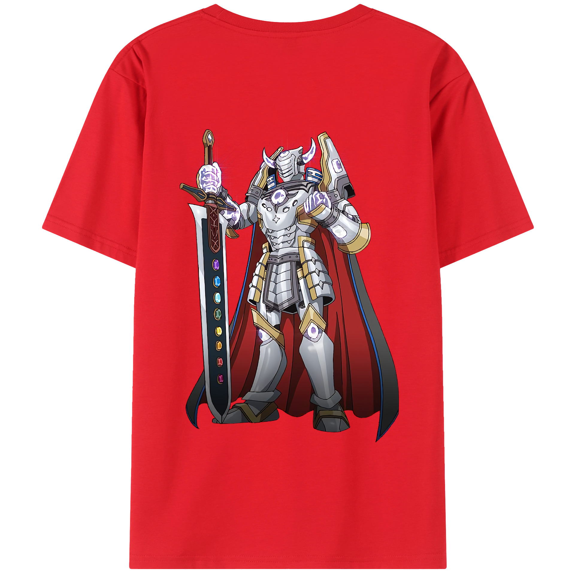 （画像用） 遊☆戯☆王 Yu-Gi-Oh! 綿100％ メンズ半袖Tシャツ（バックプリント） 通気性