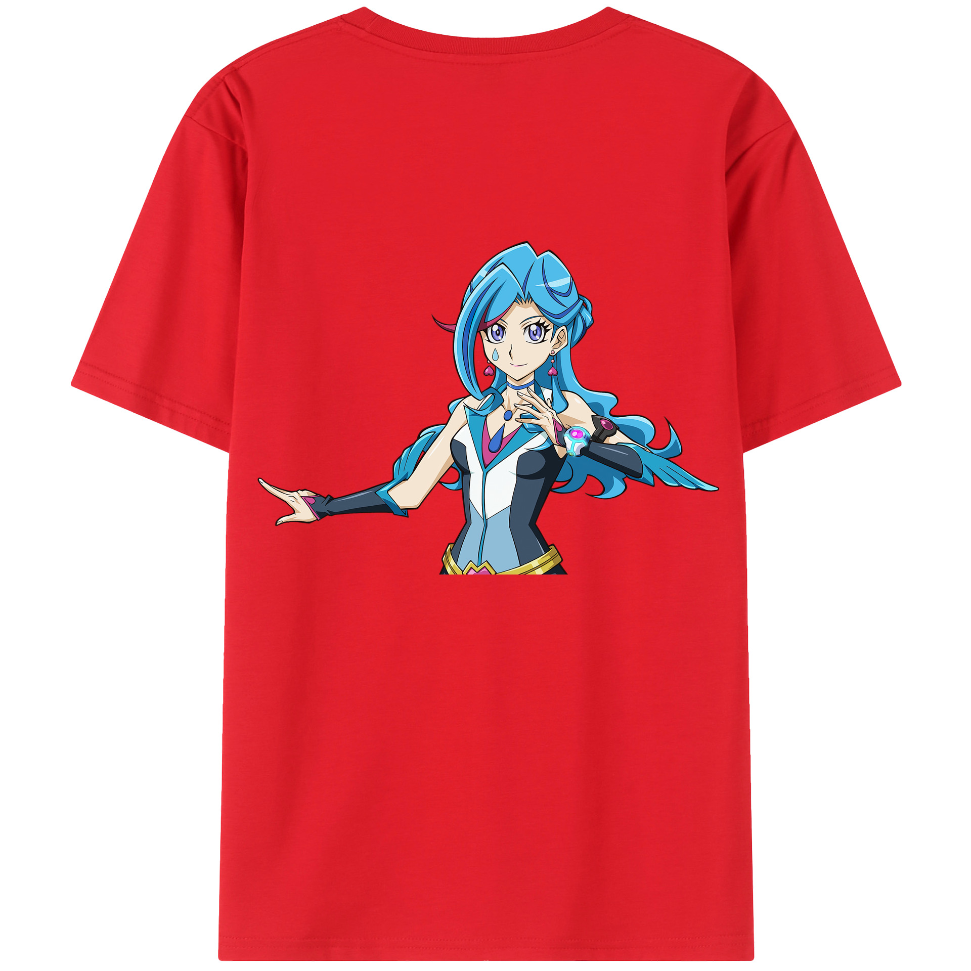 （画像用） 遊☆戯☆王 Yu-Gi-Oh! 綿100％ メンズ半袖Tシャツ（バックプリント） 通気性