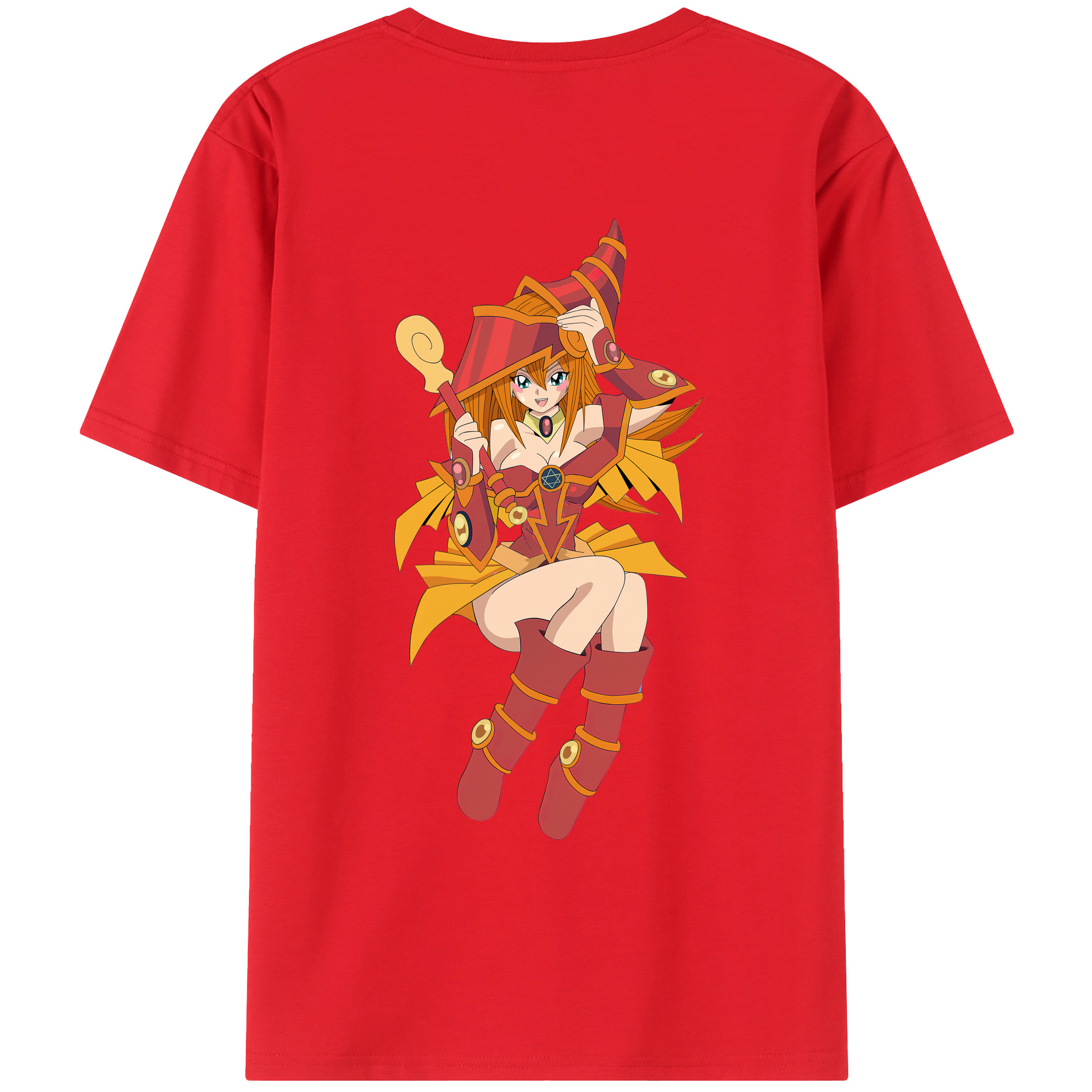 （画像用） 遊☆戯☆王 Yu-Gi-Oh! 綿100％ メンズ半袖Tシャツ（バックプリント） 通気性