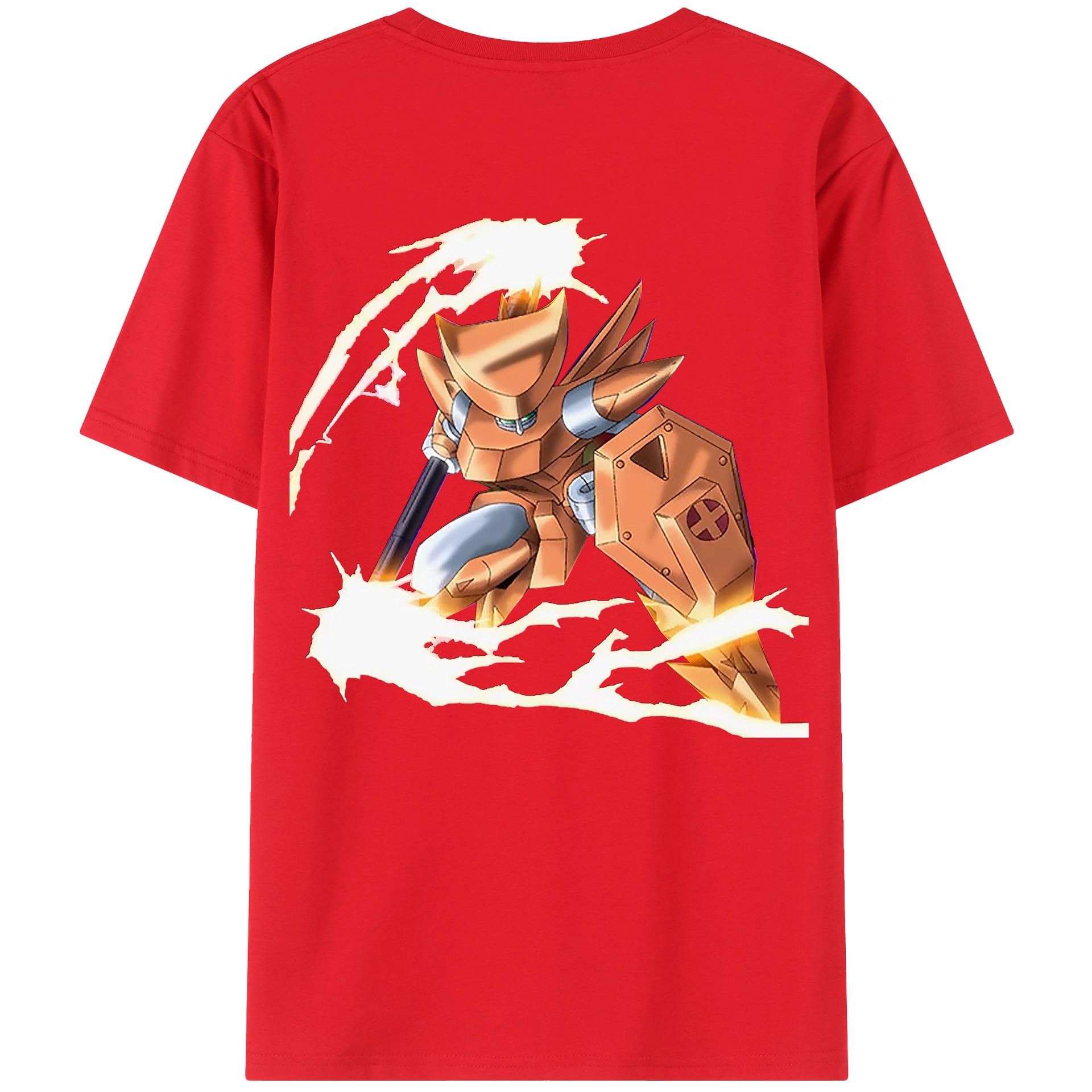 （画像用） 遊☆戯☆王 Yu-Gi-Oh! 綿100％ メンズ半袖Tシャツ（バックプリント） 通気性