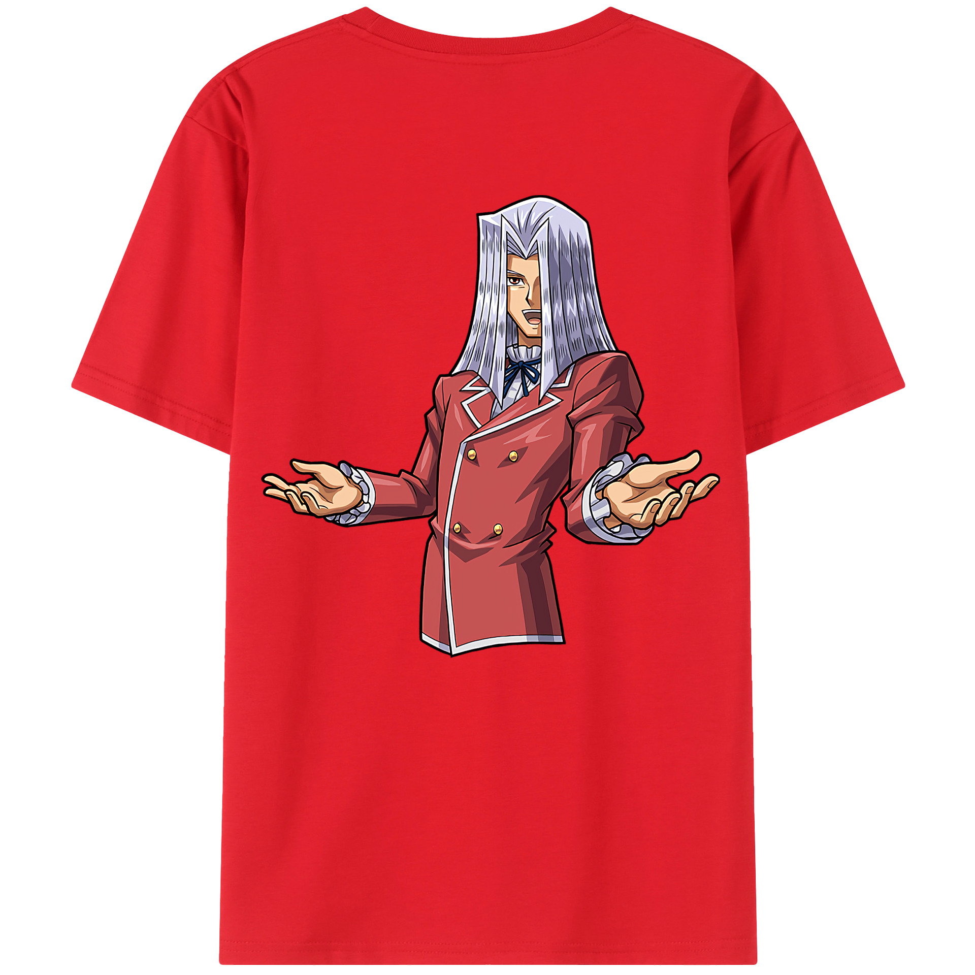 （画像用） 遊☆戯☆王 Yu-Gi-Oh! 綿100％ メンズ半袖Tシャツ（バックプリント） 通気性