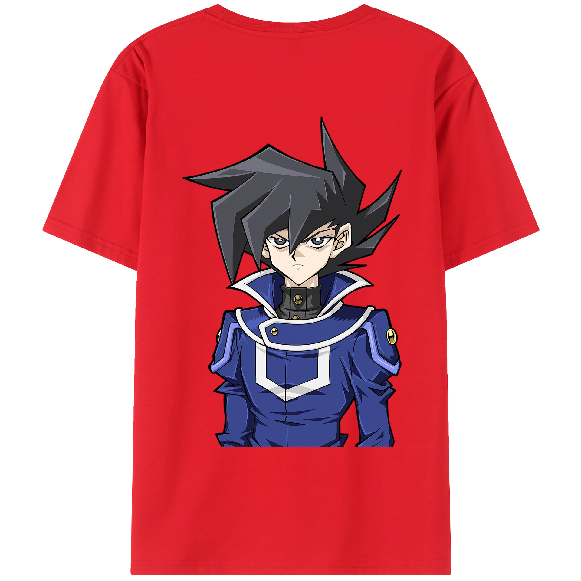 （画像用） 遊☆戯☆王 Yu-Gi-Oh! 綿100％ メンズ半袖Tシャツ（バックプリント） 通気性