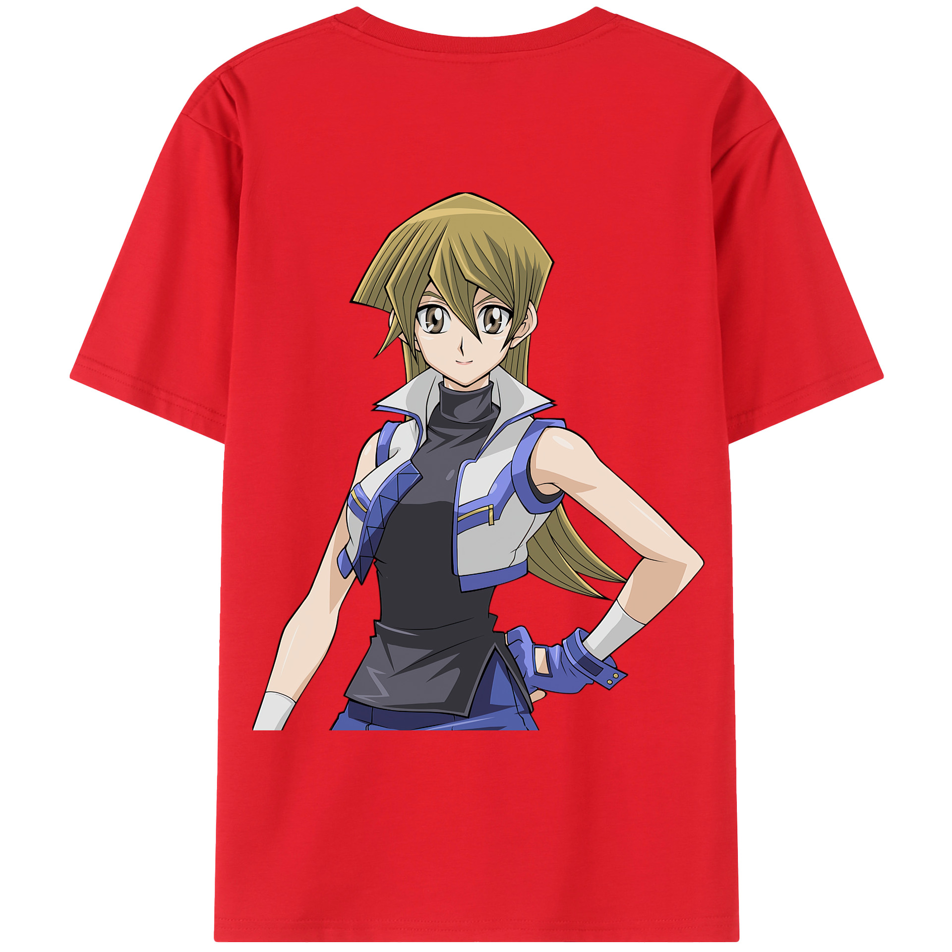 （画像用） 遊☆戯☆王 Yu-Gi-Oh! 綿100％ メンズ半袖Tシャツ（バックプリント） 通気性