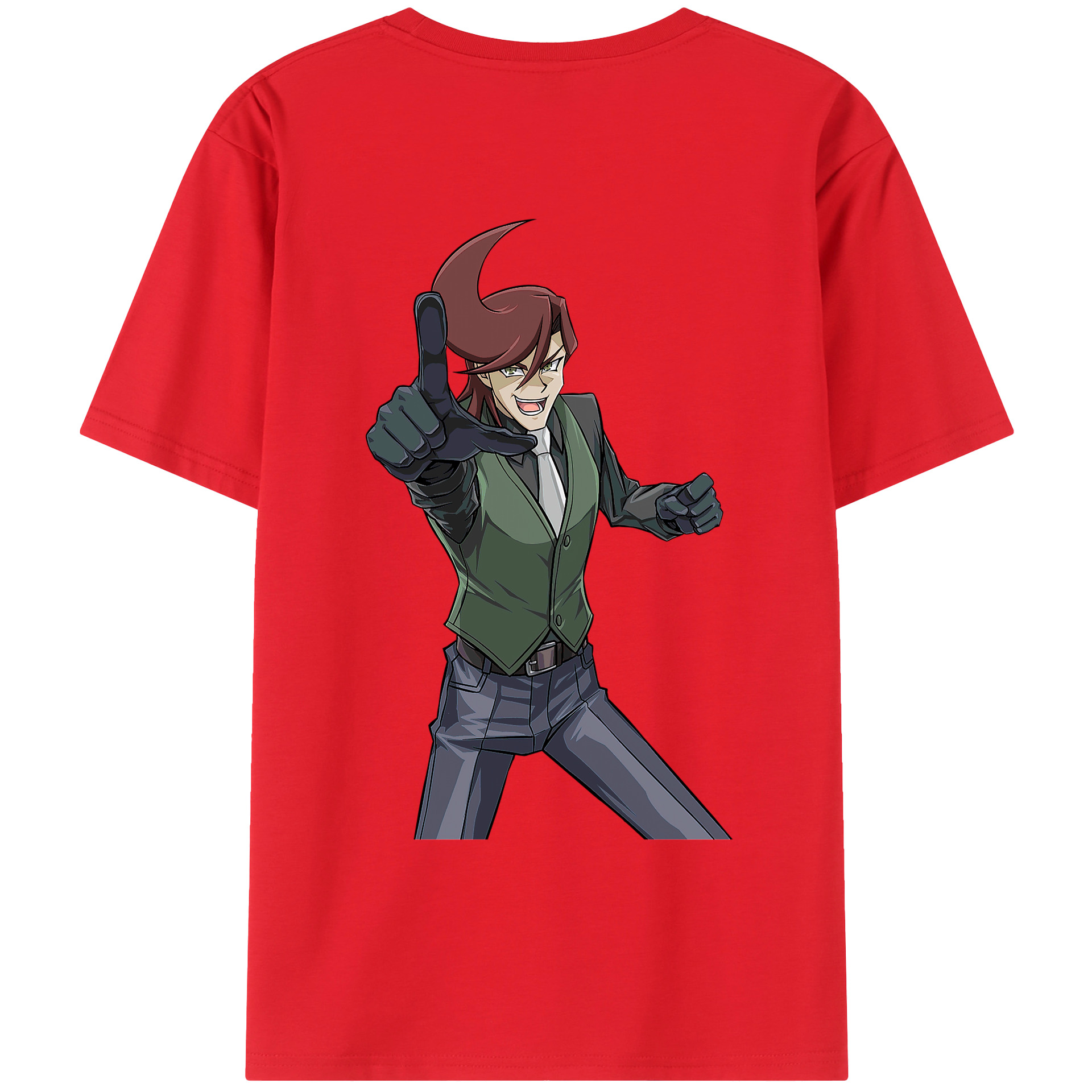 （画像用） 遊☆戯☆王 Yu-Gi-Oh! 綿100％ メンズ半袖Tシャツ（バックプリント） 通気性