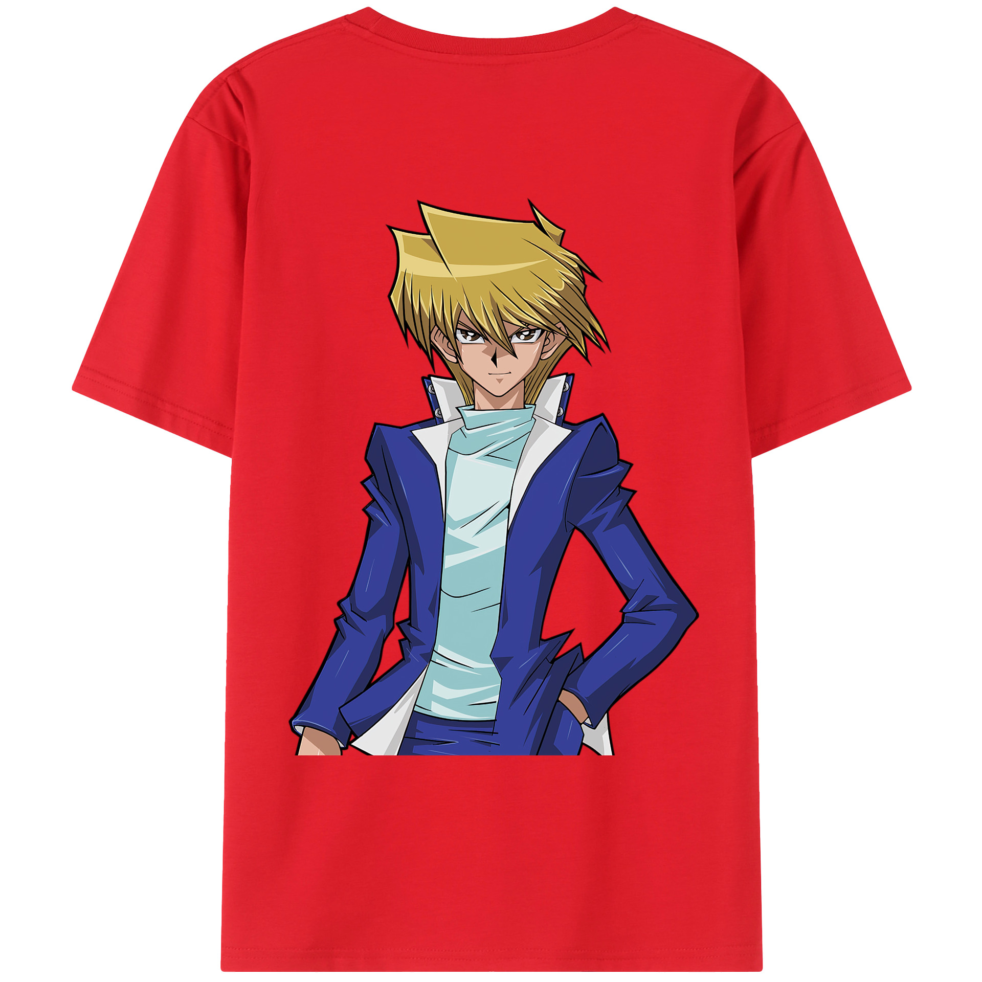（画像用） 遊☆戯☆王 Yu-Gi-Oh! 綿100％ メンズ半袖Tシャツ（バックプリント） 通気性