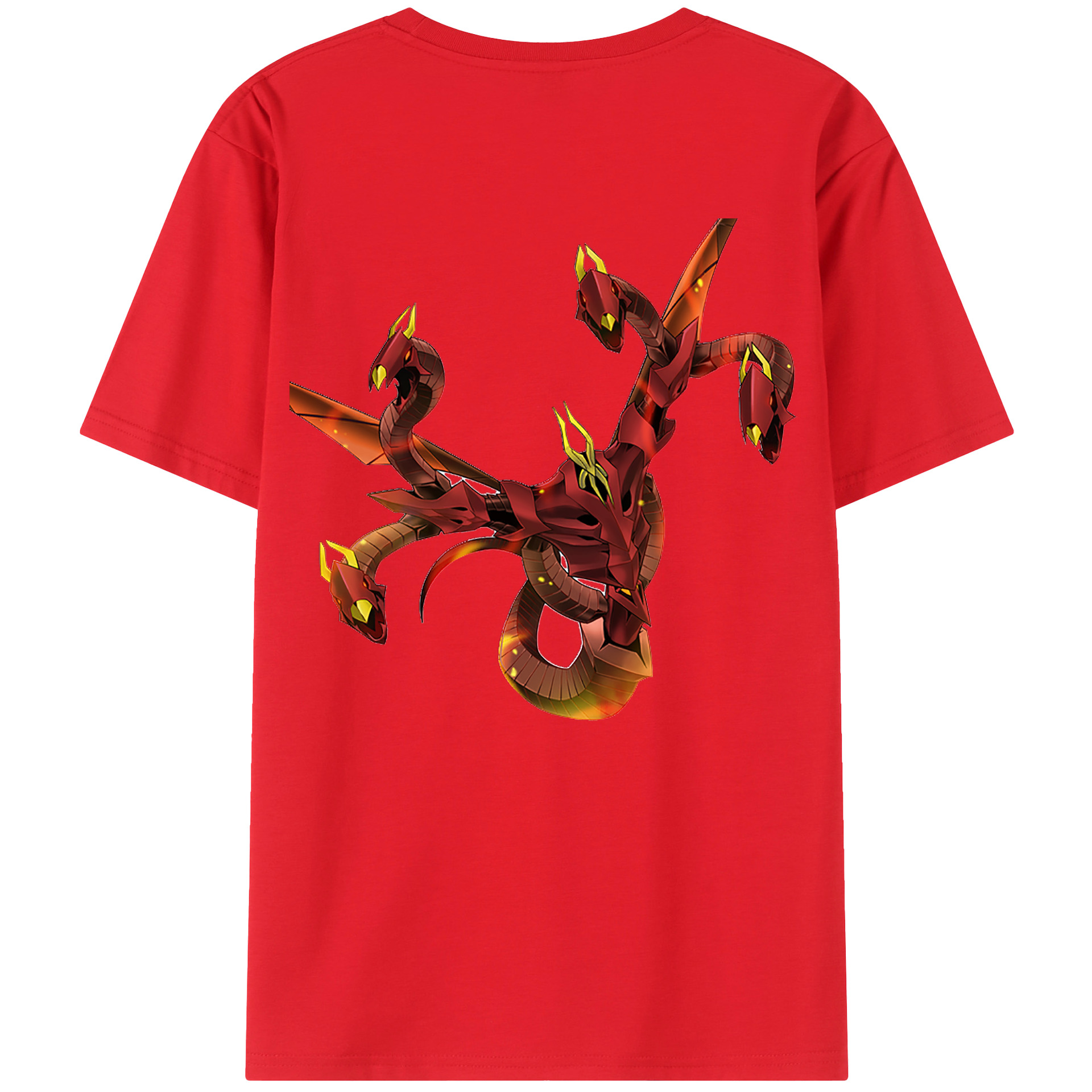 （画像用） 遊☆戯☆王 Yu-Gi-Oh! 綿100％ メンズ半袖Tシャツ（バックプリント） 通気性