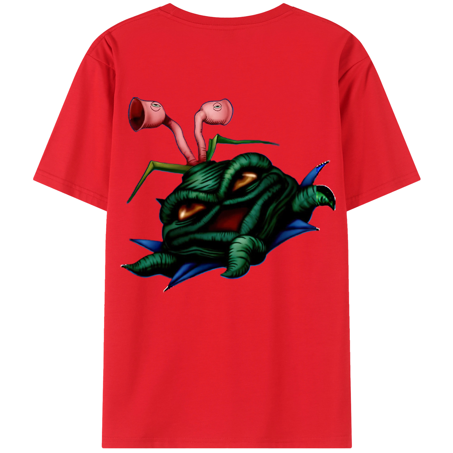 （画像用） 遊☆戯☆王 Yu-Gi-Oh! 綿100％ メンズ半袖Tシャツ（バックプリント） 通気性