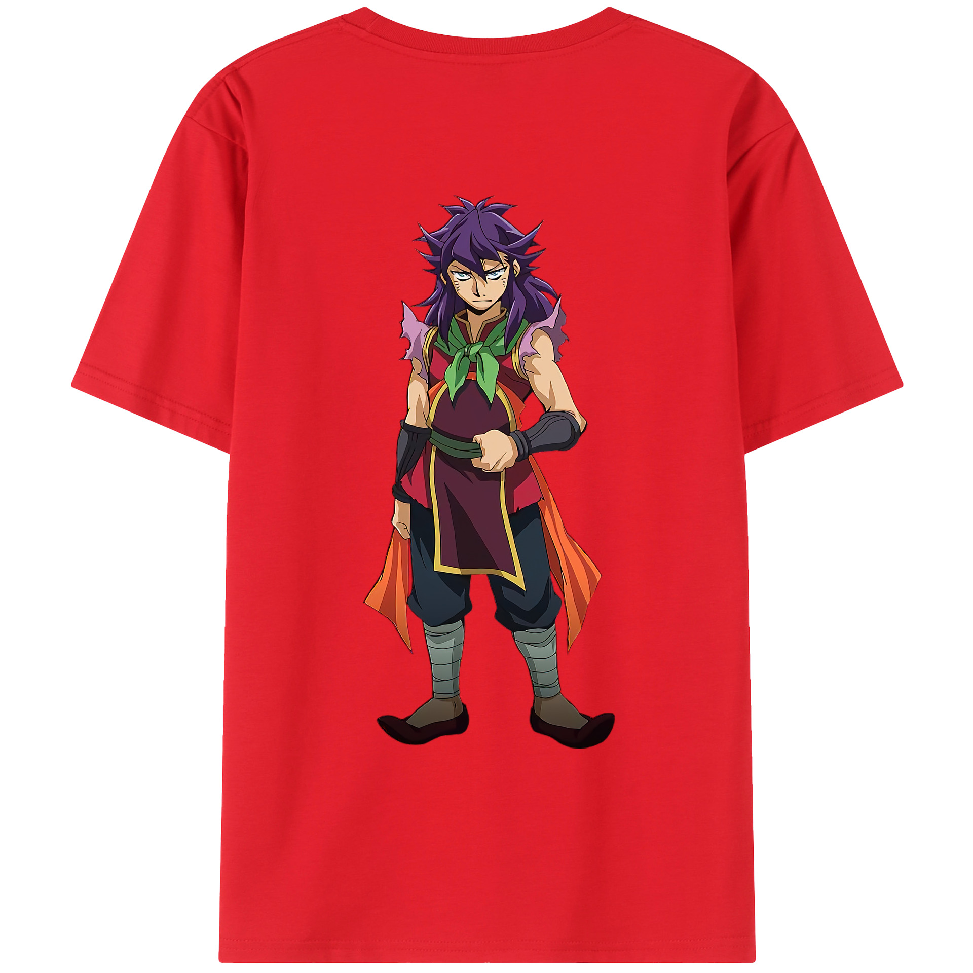 （画像用） 遊☆戯☆王 Yu-Gi-Oh! 綿100％ メンズ半袖Tシャツ（バックプリント） 通気性