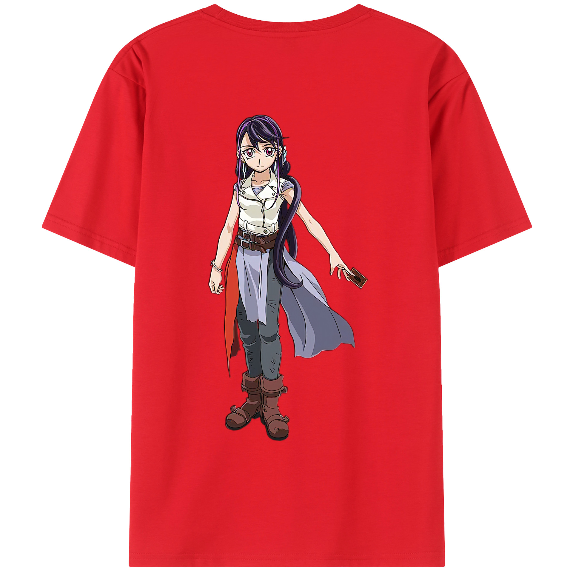 （画像用） 遊☆戯☆王 Yu-Gi-Oh! 綿100％ メンズ半袖Tシャツ（バックプリント） 通気性