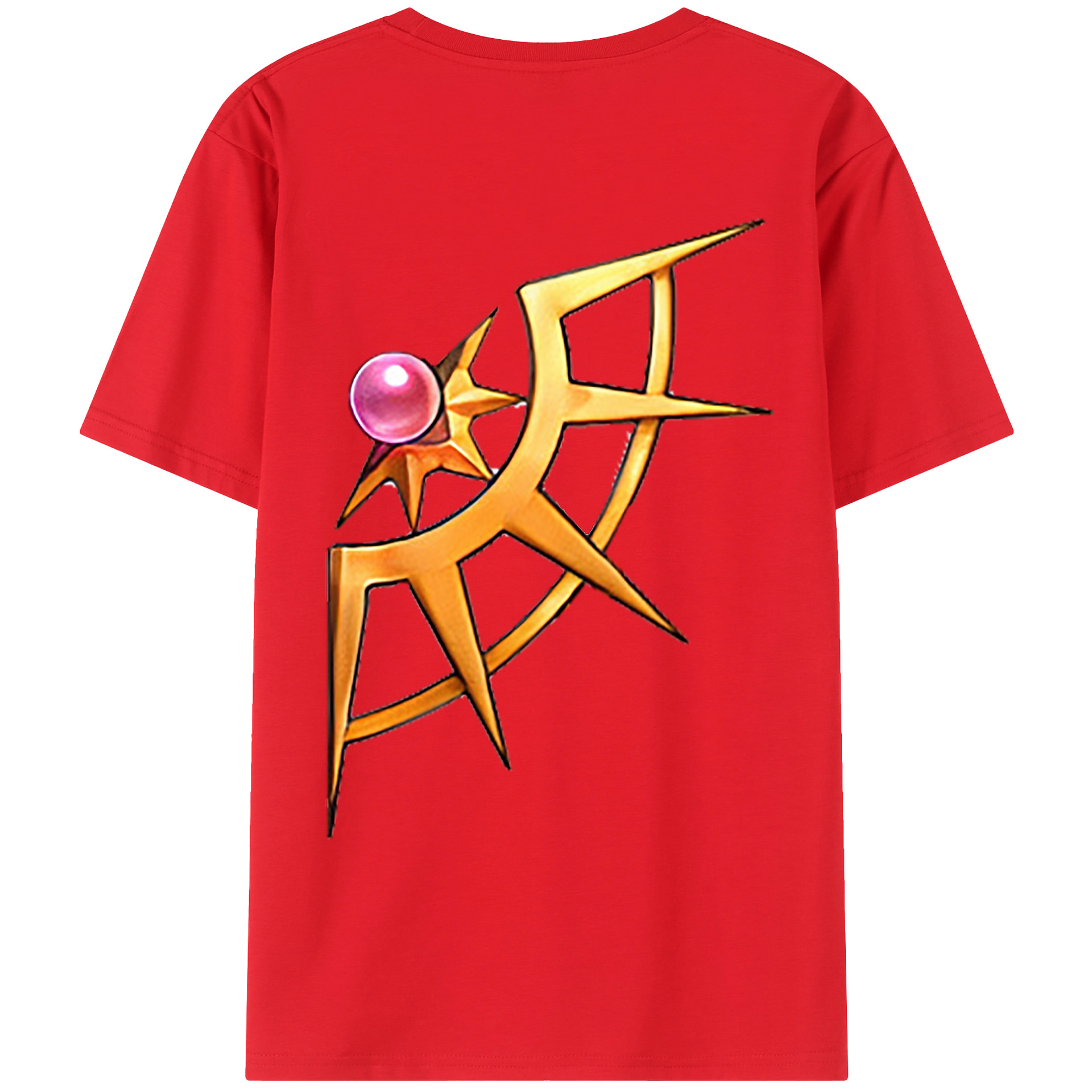 （画像用） 遊☆戯☆王 Yu-Gi-Oh! 綿100％ メンズ半袖Tシャツ（バックプリント） 通気性