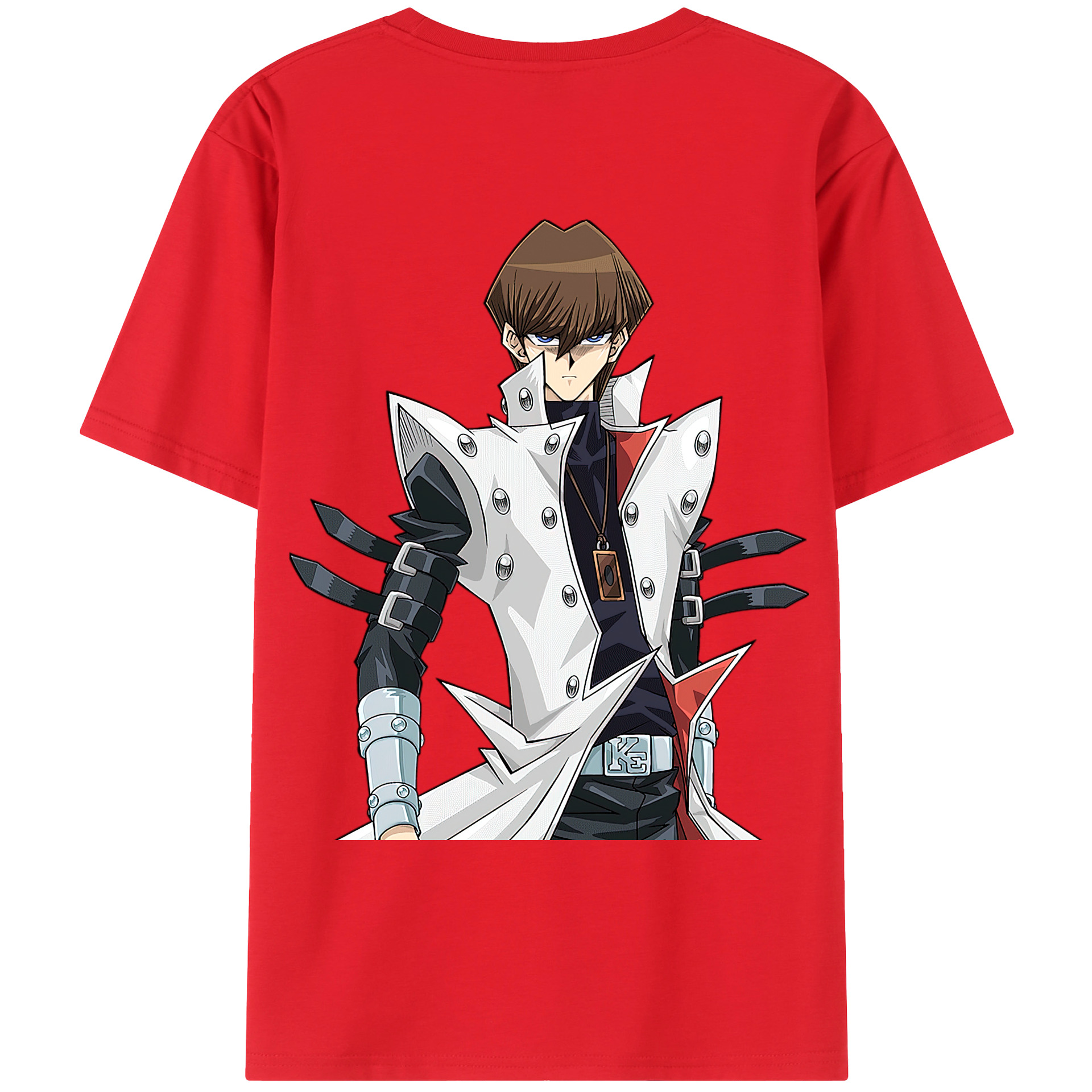 （画像用） 遊☆戯☆王 Yu-Gi-Oh! 綿100％ メンズ半袖Tシャツ（バックプリント） 通気性