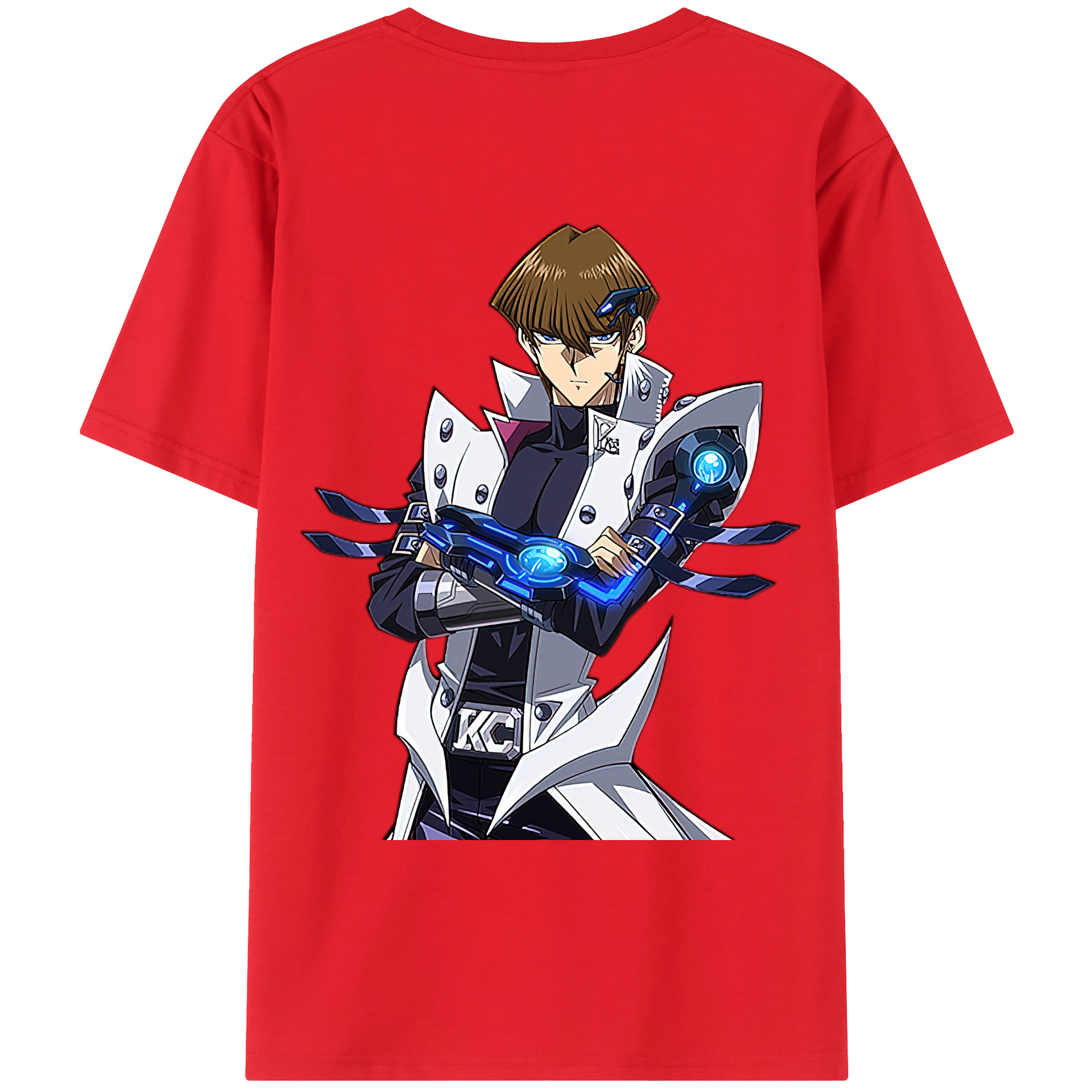 （画像用） 遊☆戯☆王 Yu-Gi-Oh! 綿100％ メンズ半袖Tシャツ（バックプリント） 通気性
