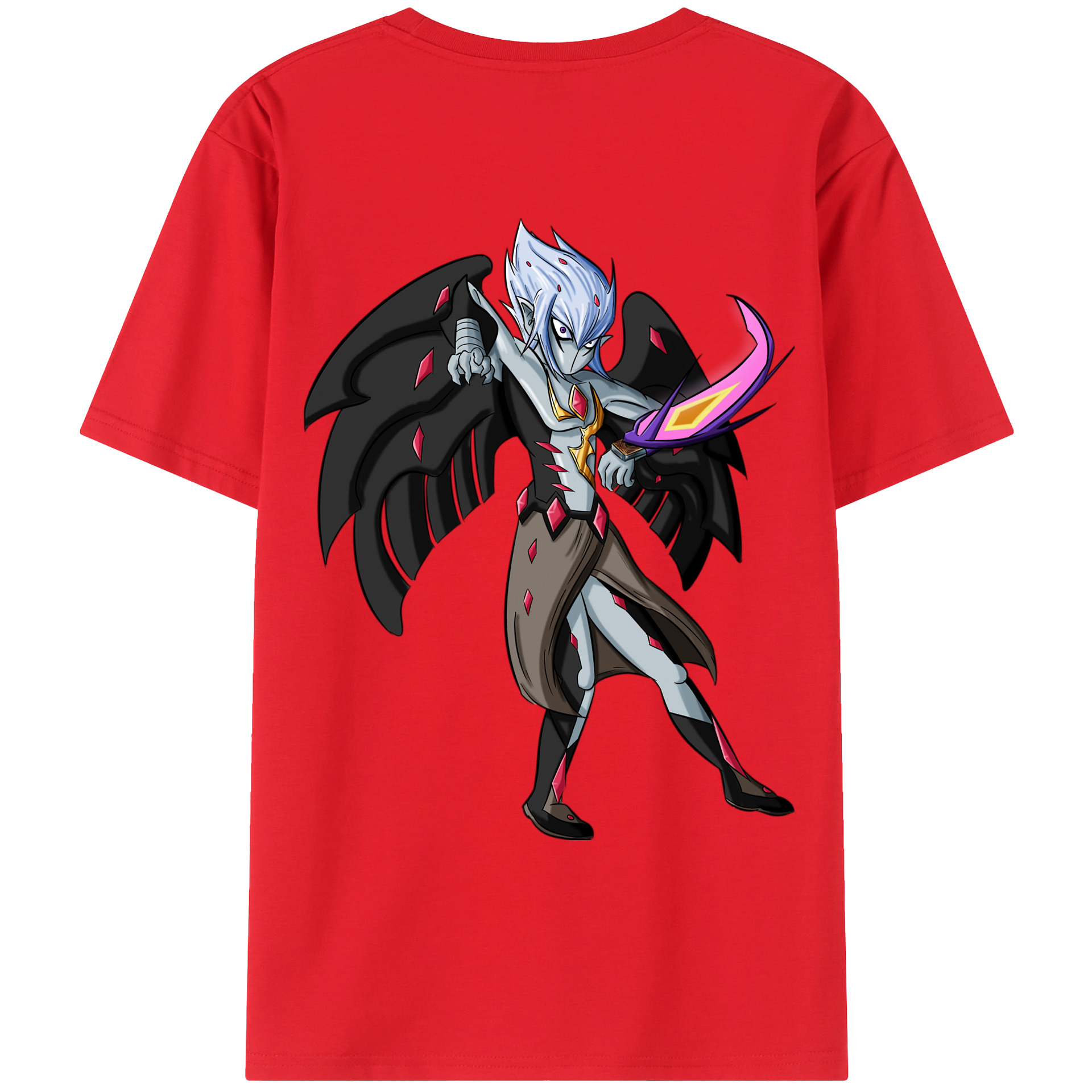 （画像用） 遊☆戯☆王 Yu-Gi-Oh! 綿100％ メンズ半袖Tシャツ（バックプリント） 通気性