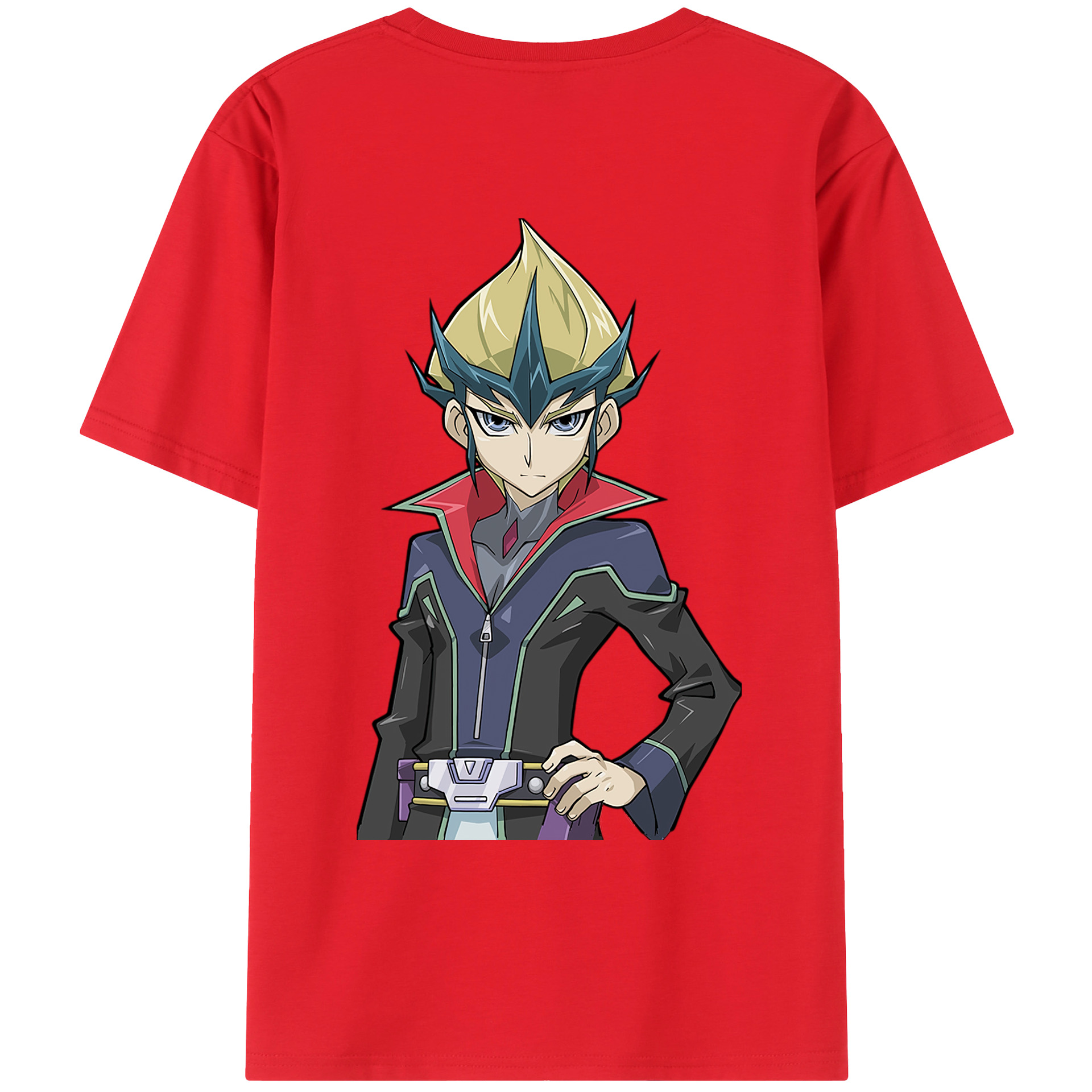 （画像用） 遊☆戯☆王 Yu-Gi-Oh! 綿100％ メンズ半袖Tシャツ（バックプリント） 通気性