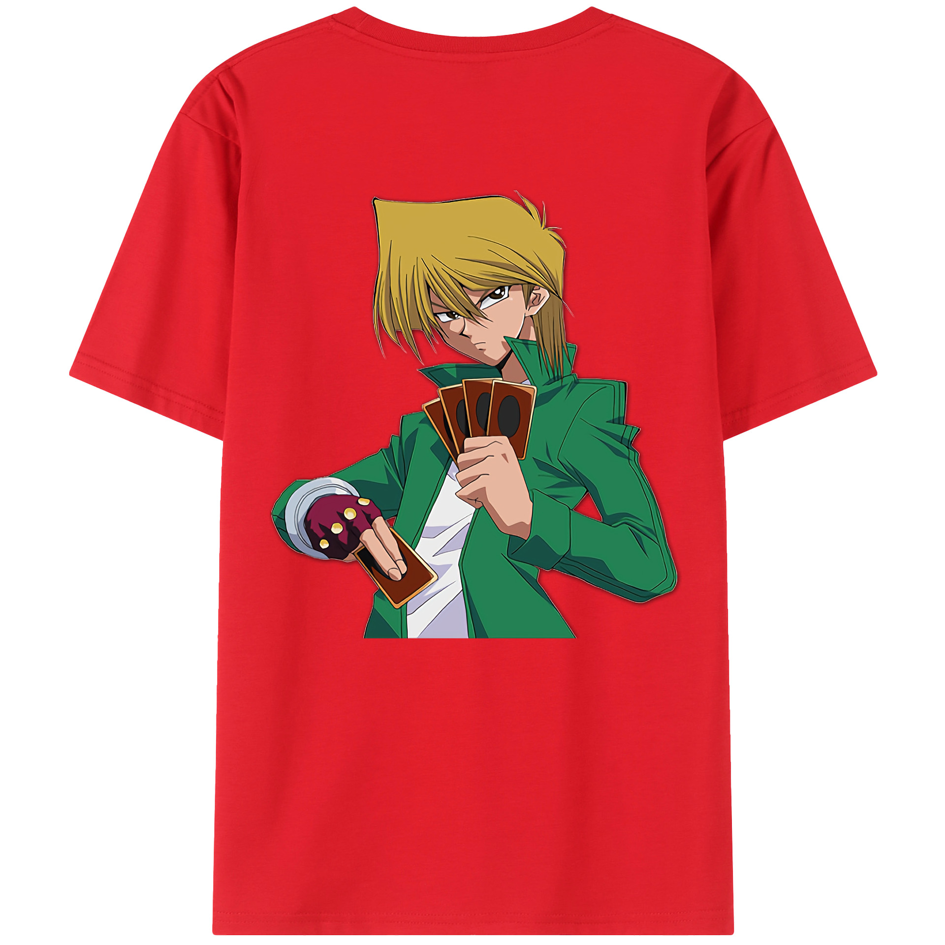 （画像用） 遊☆戯☆王 Yu-Gi-Oh! 綿100％ メンズ半袖Tシャツ（バックプリント） 通気性