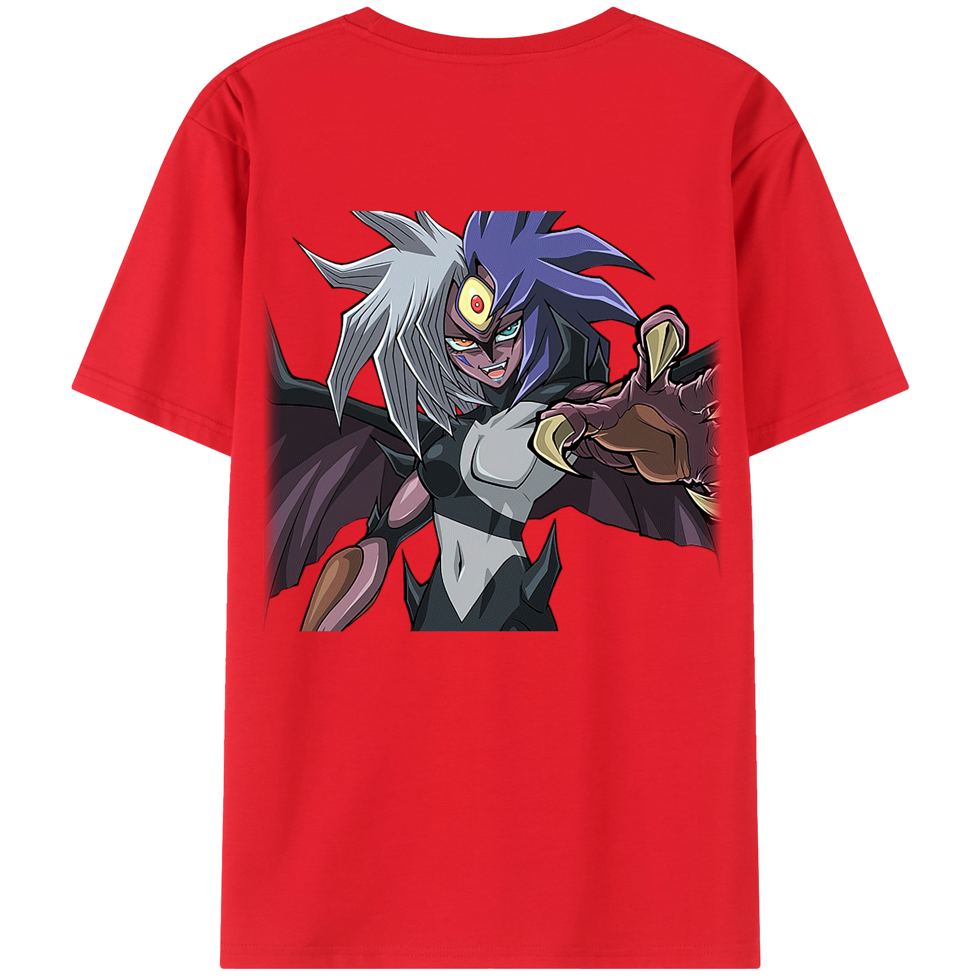 （画像用） 遊☆戯☆王 Yu-Gi-Oh! 綿100％ メンズ半袖Tシャツ（バックプリント） 通気性