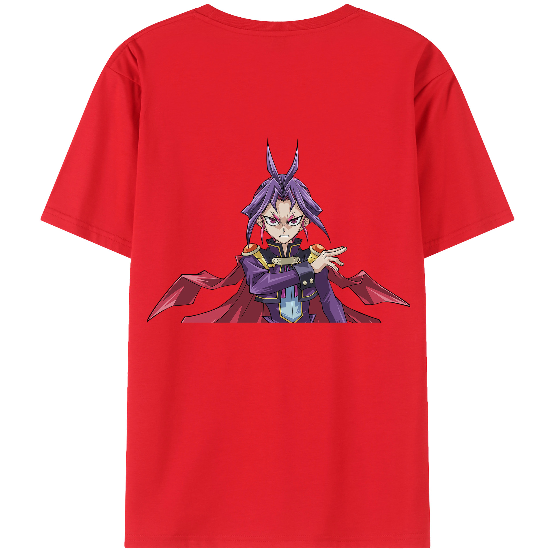 （画像用） 遊☆戯☆王 Yu-Gi-Oh! 綿100％ メンズ半袖Tシャツ（バックプリント） 通気性