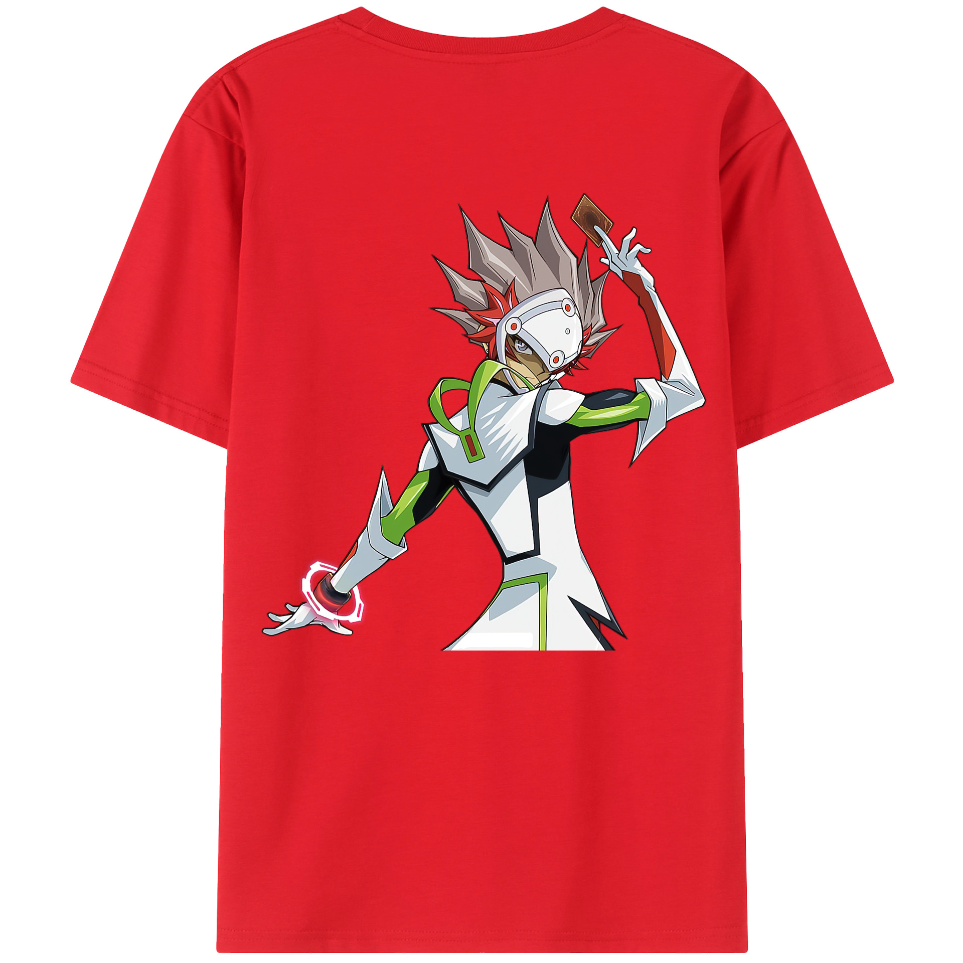 （画像用） 遊☆戯☆王 Yu-Gi-Oh! 綿100％ メンズ半袖Tシャツ（バックプリント） 通気性