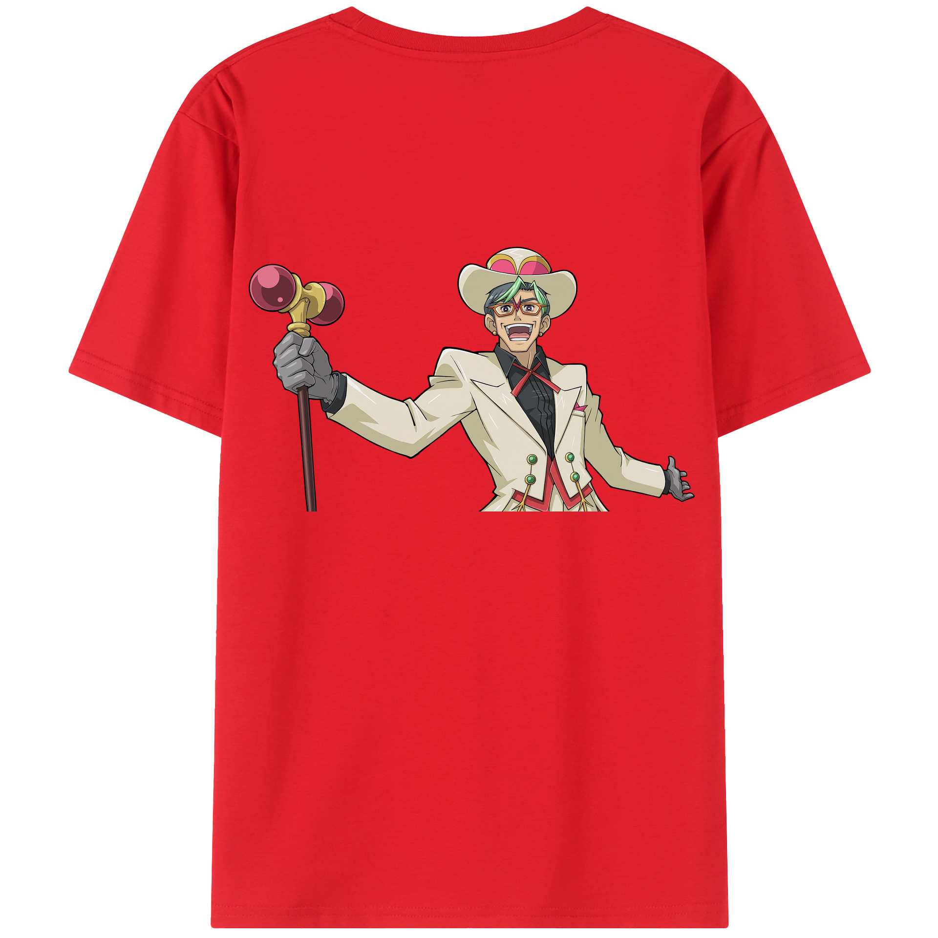 （画像用） 遊☆戯☆王 Yu-Gi-Oh! 綿100％ メンズ半袖Tシャツ（バックプリント） 通気性