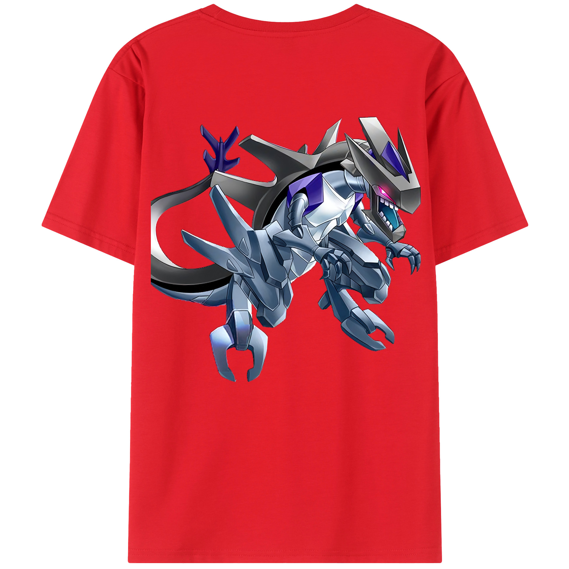 （画像用） 遊☆戯☆王 Yu-Gi-Oh! 綿100％ メンズ半袖Tシャツ（バックプリント） 通気性