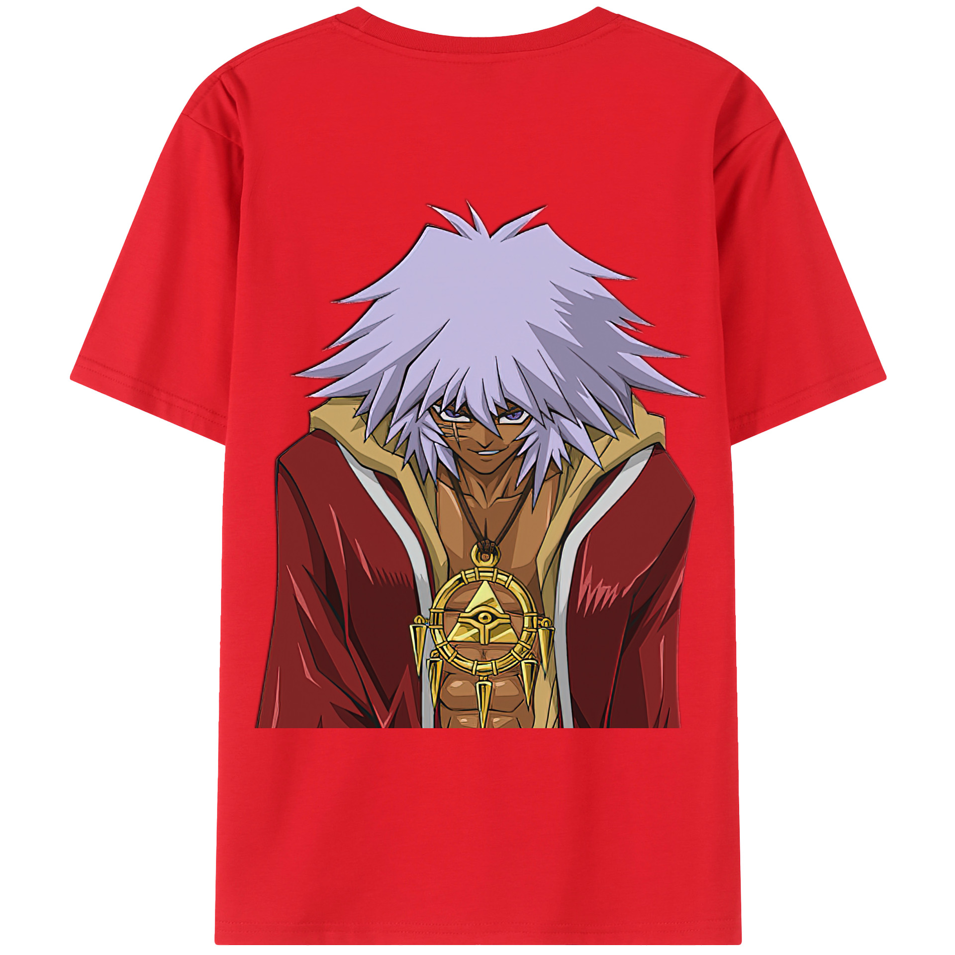 （画像用） 遊☆戯☆王 Yu-Gi-Oh! 綿100％ メンズ半袖Tシャツ（バックプリント） 通気性