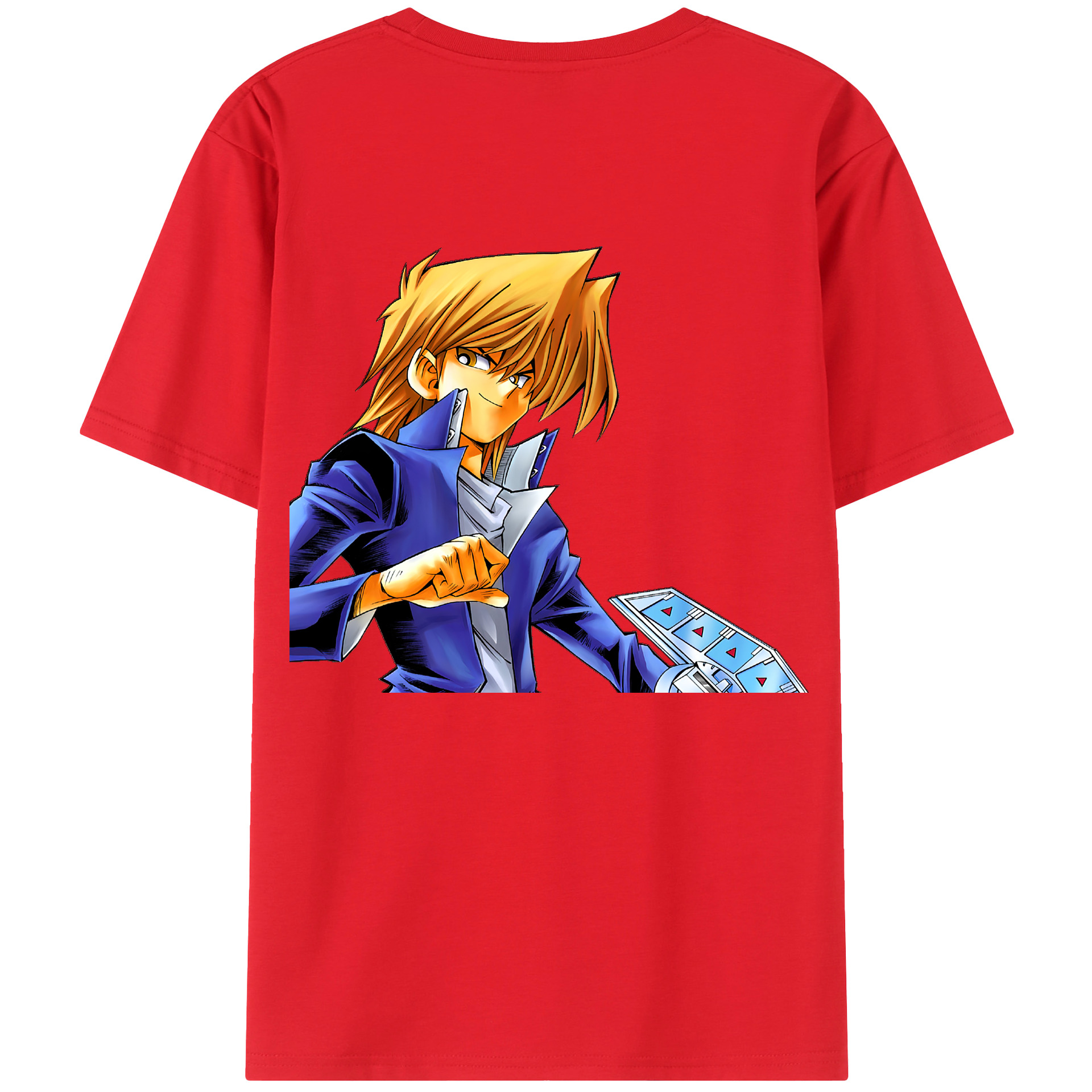 （画像用） 遊☆戯☆王 Yu-Gi-Oh! 綿100％ メンズ半袖Tシャツ（バックプリント） 通気性