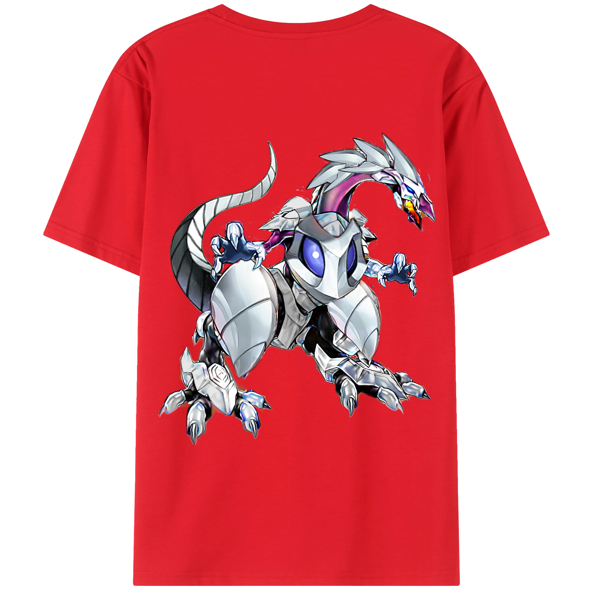 （画像用） 遊☆戯☆王 Yu-Gi-Oh! 綿100％ メンズ半袖Tシャツ（バックプリント） 通気性