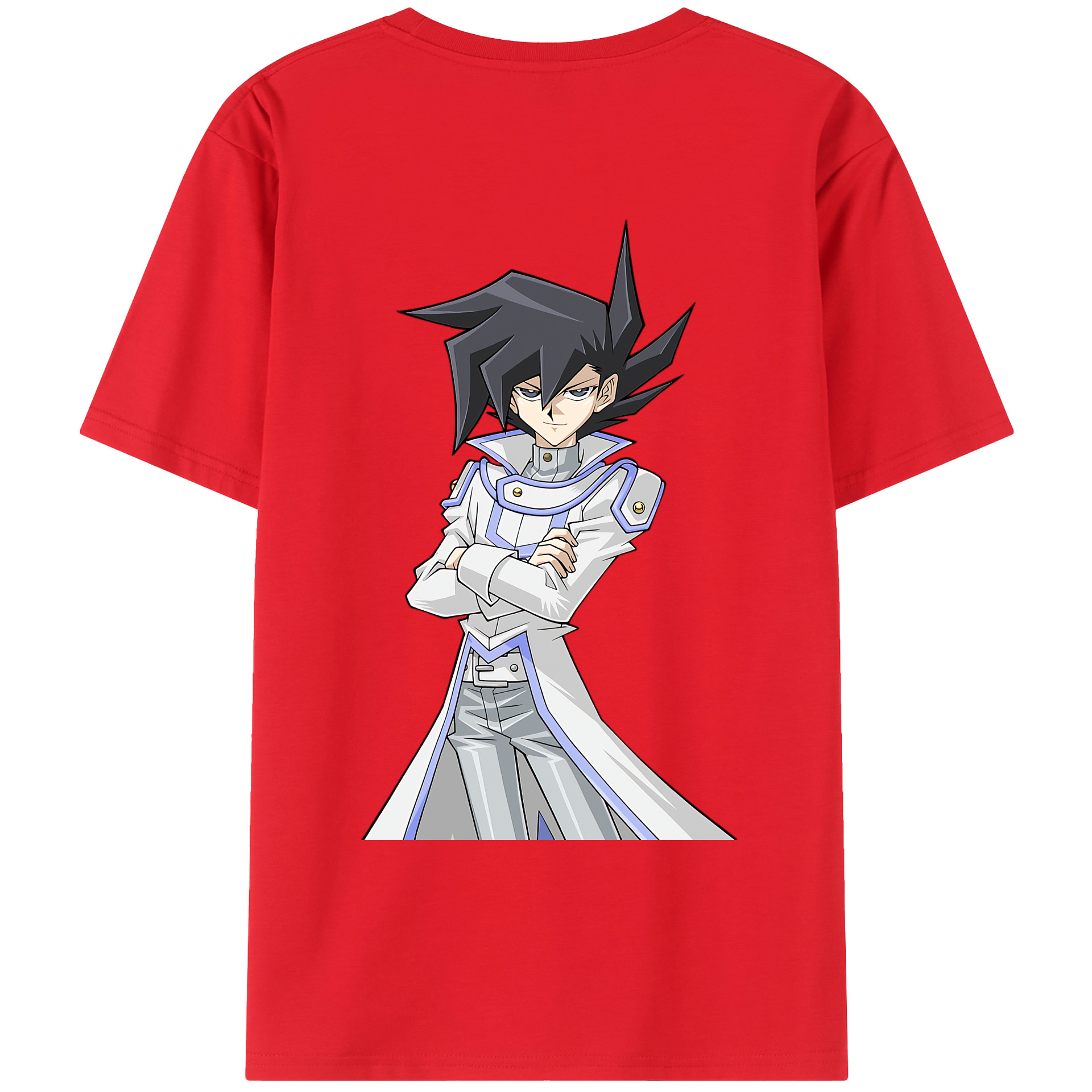 （画像用） 遊☆戯☆王 Yu-Gi-Oh! 綿100％ メンズ半袖Tシャツ（バックプリント） 通気性