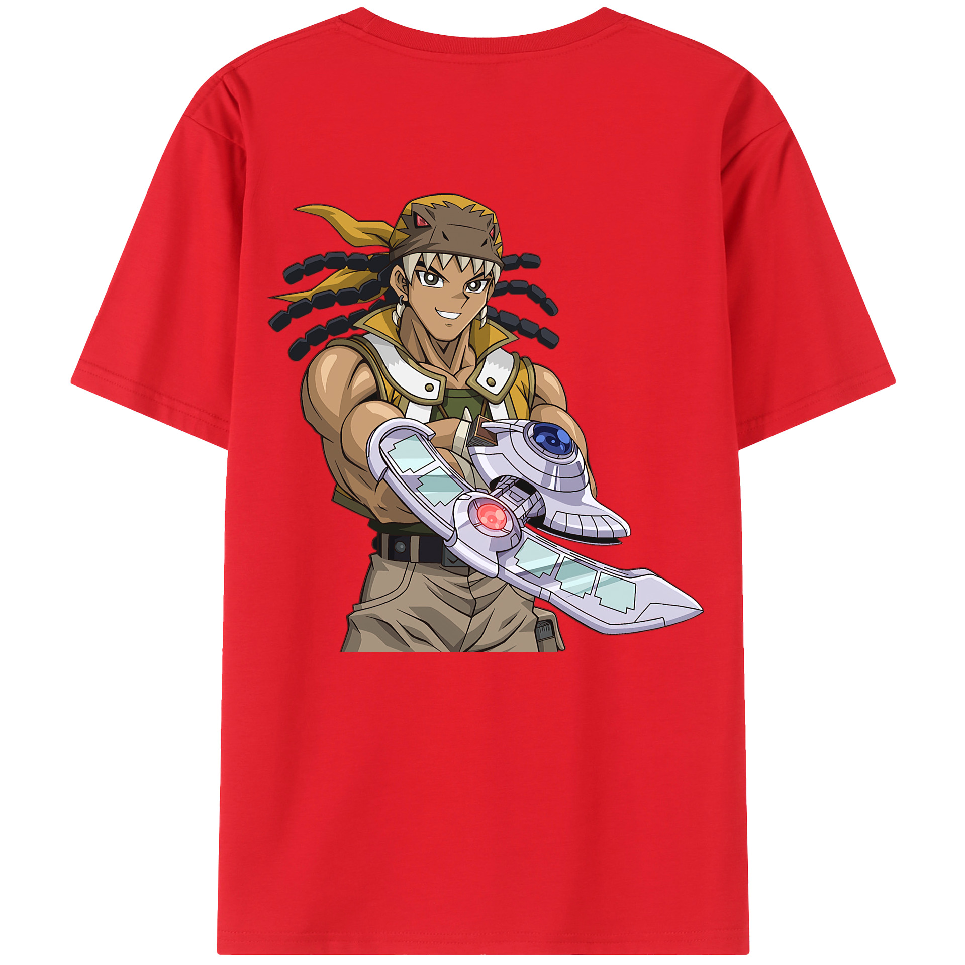 （画像用） 遊☆戯☆王 Yu-Gi-Oh! 綿100％ メンズ半袖Tシャツ（バックプリント） 通気性