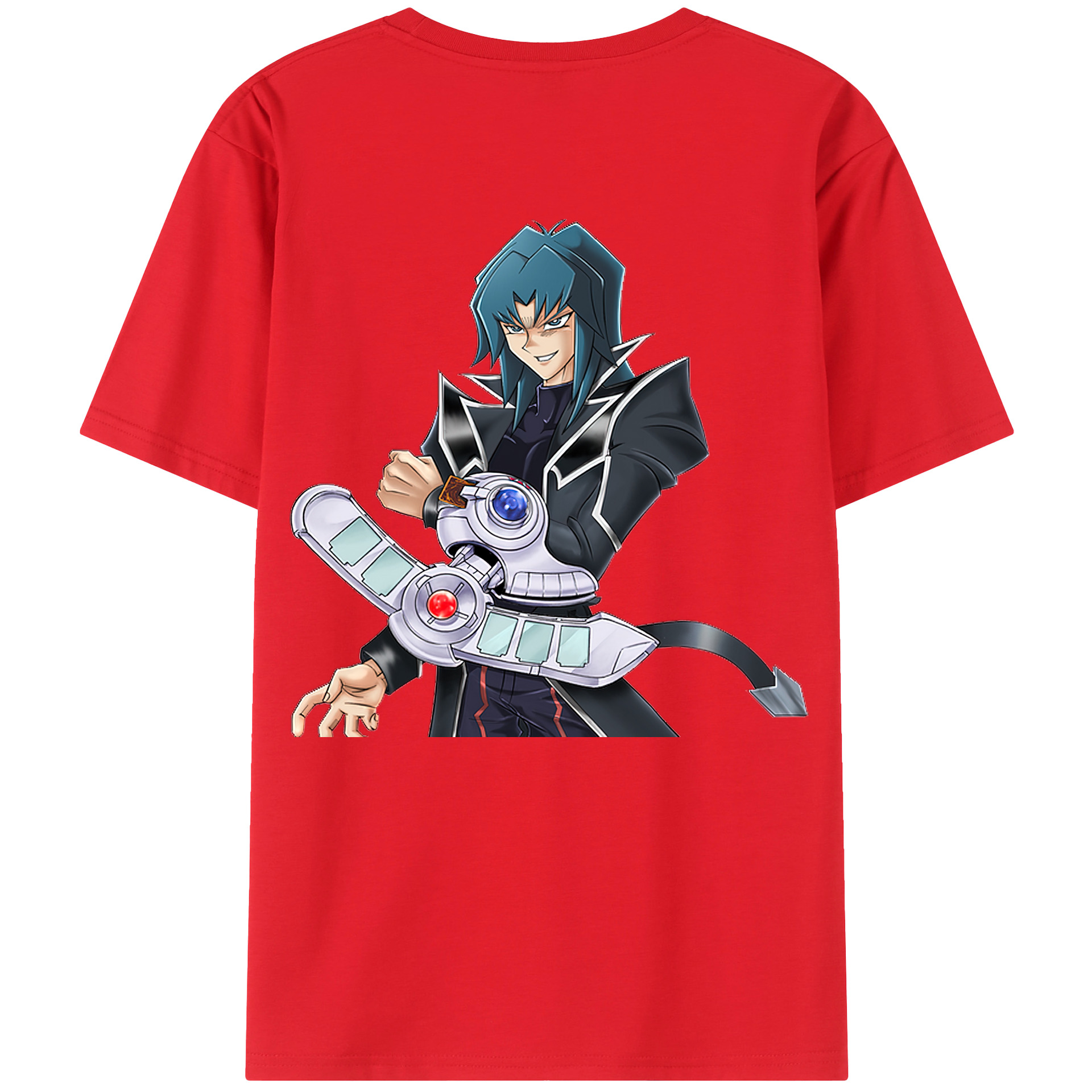 （画像用） 遊☆戯☆王 Yu-Gi-Oh! 綿100％ メンズ半袖Tシャツ（バックプリント） 通気性