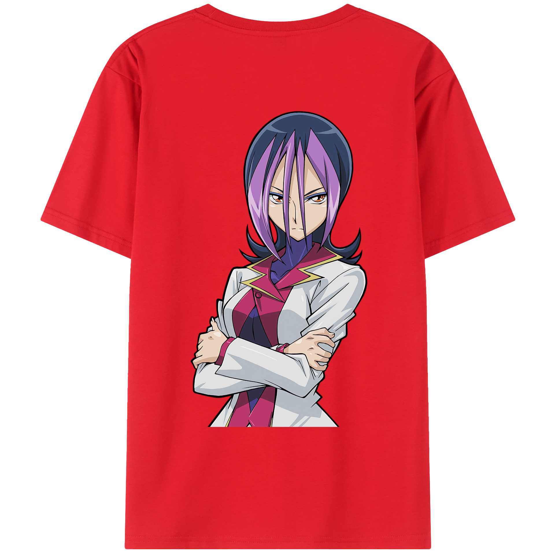 （画像用） 遊☆戯☆王 Yu-Gi-Oh! 綿100％ メンズ半袖Tシャツ（バックプリント） 通気性